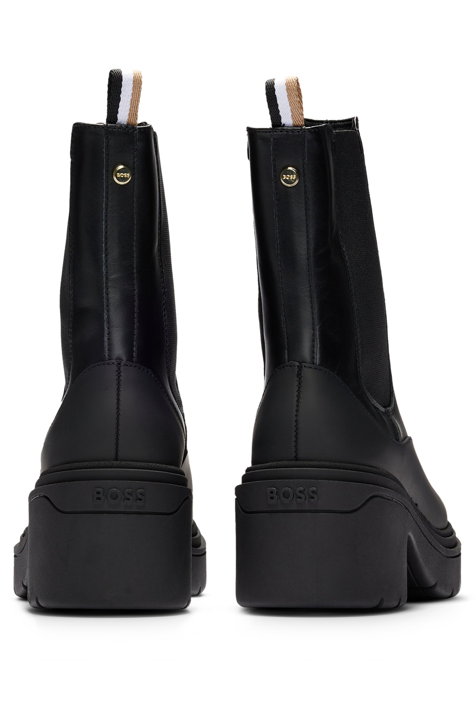 BOSS Leather Chelsea Boots Carol