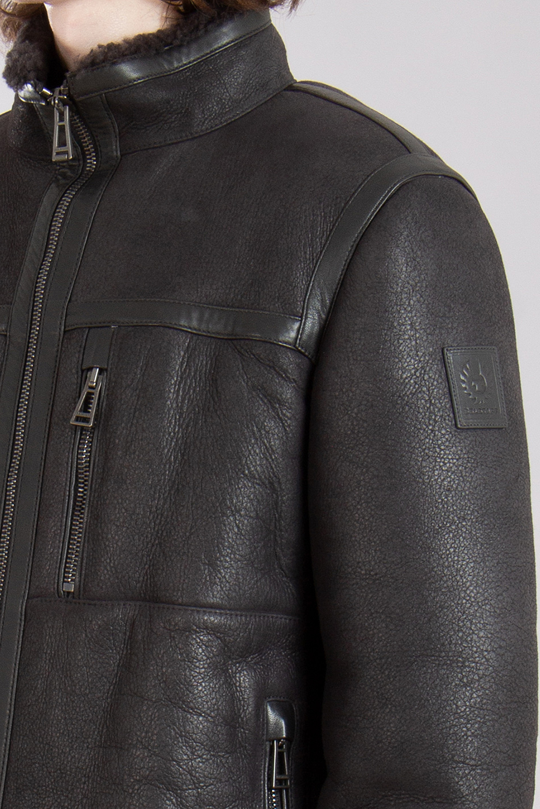 BELSTAFF Lightweight Shearling Jacket Tundra