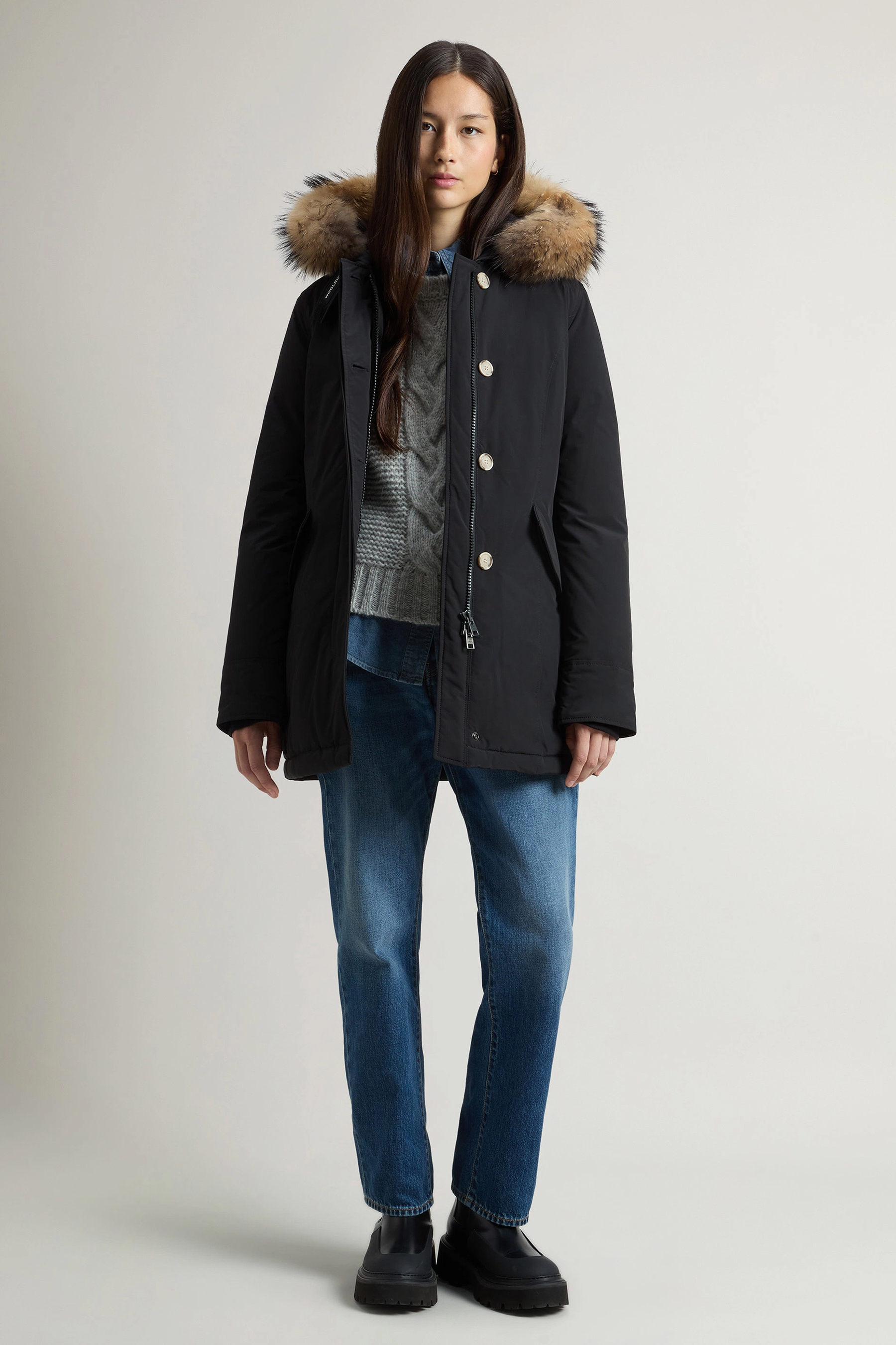 WOOLRICH Urban Touch Luxury Arctic Raccoon Parka