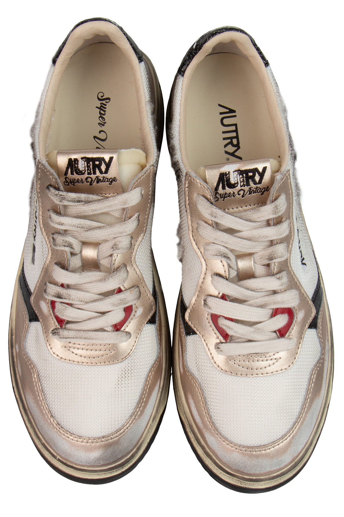 AUTRY Low Top Mesh & Leather Sneakers Medalist Super Vintage