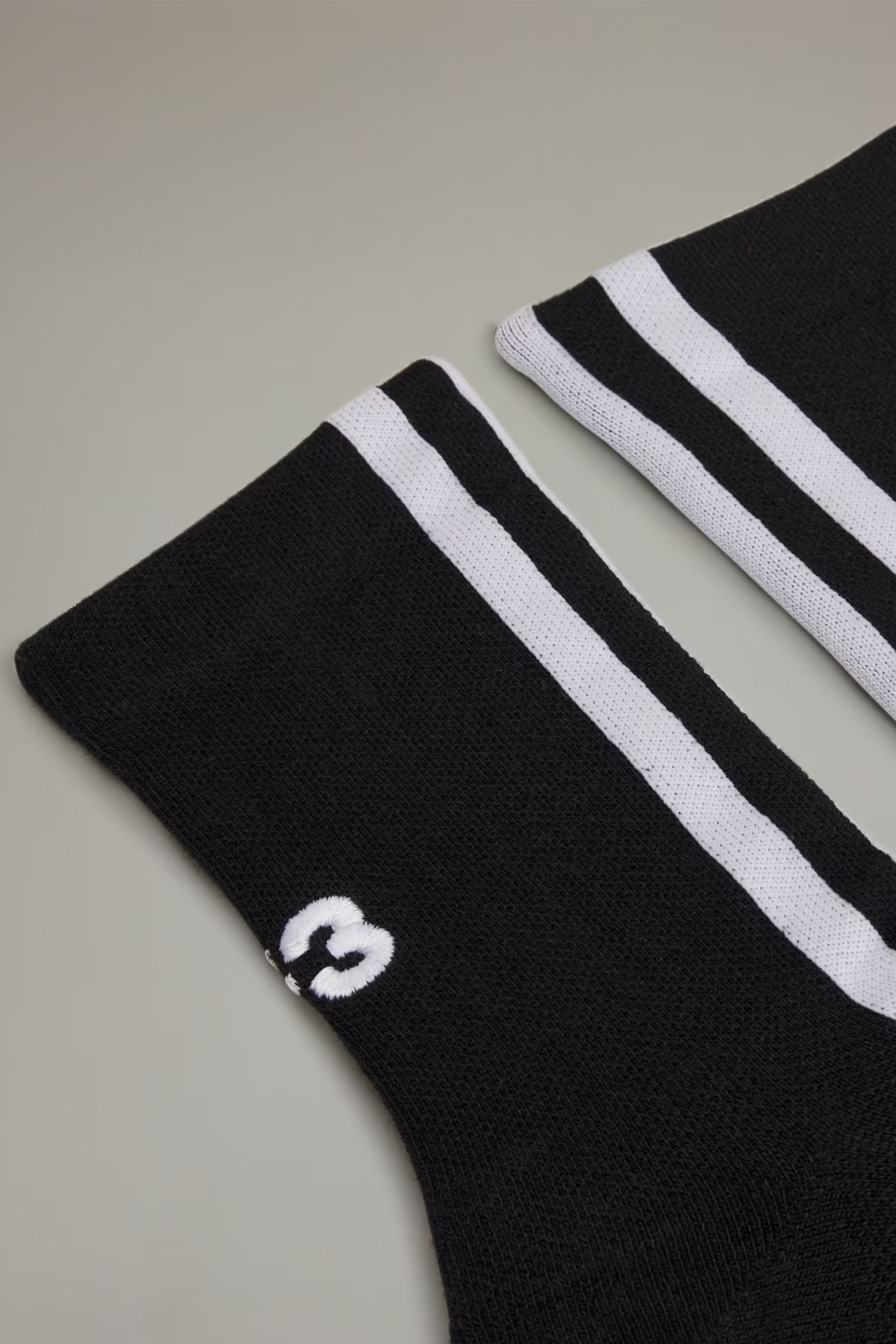 Y-3 Striped Cotton Blend Stretch Socks