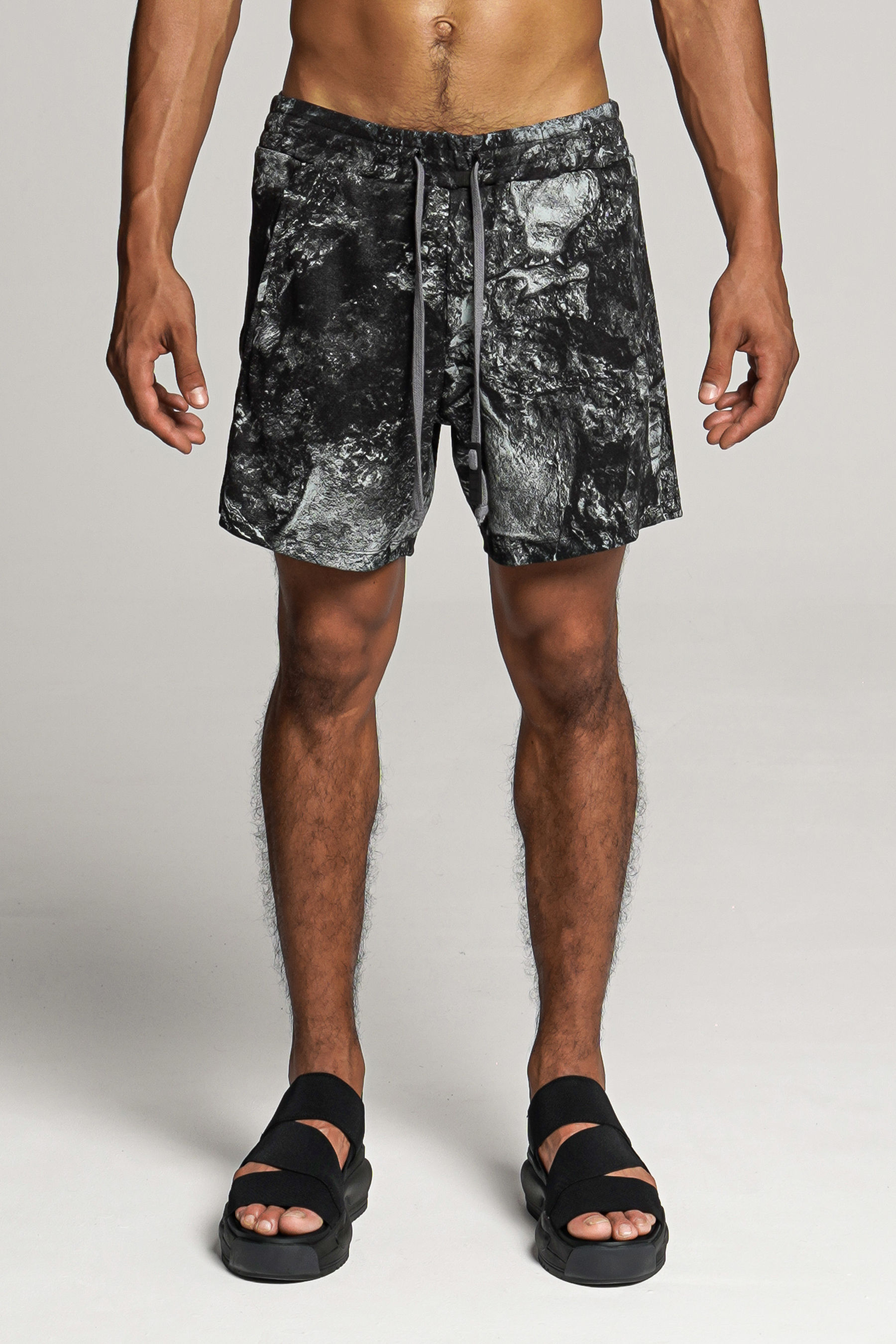 RE:VOLVER ATELIER Rock Pool Print Cotton Sweat Shorts