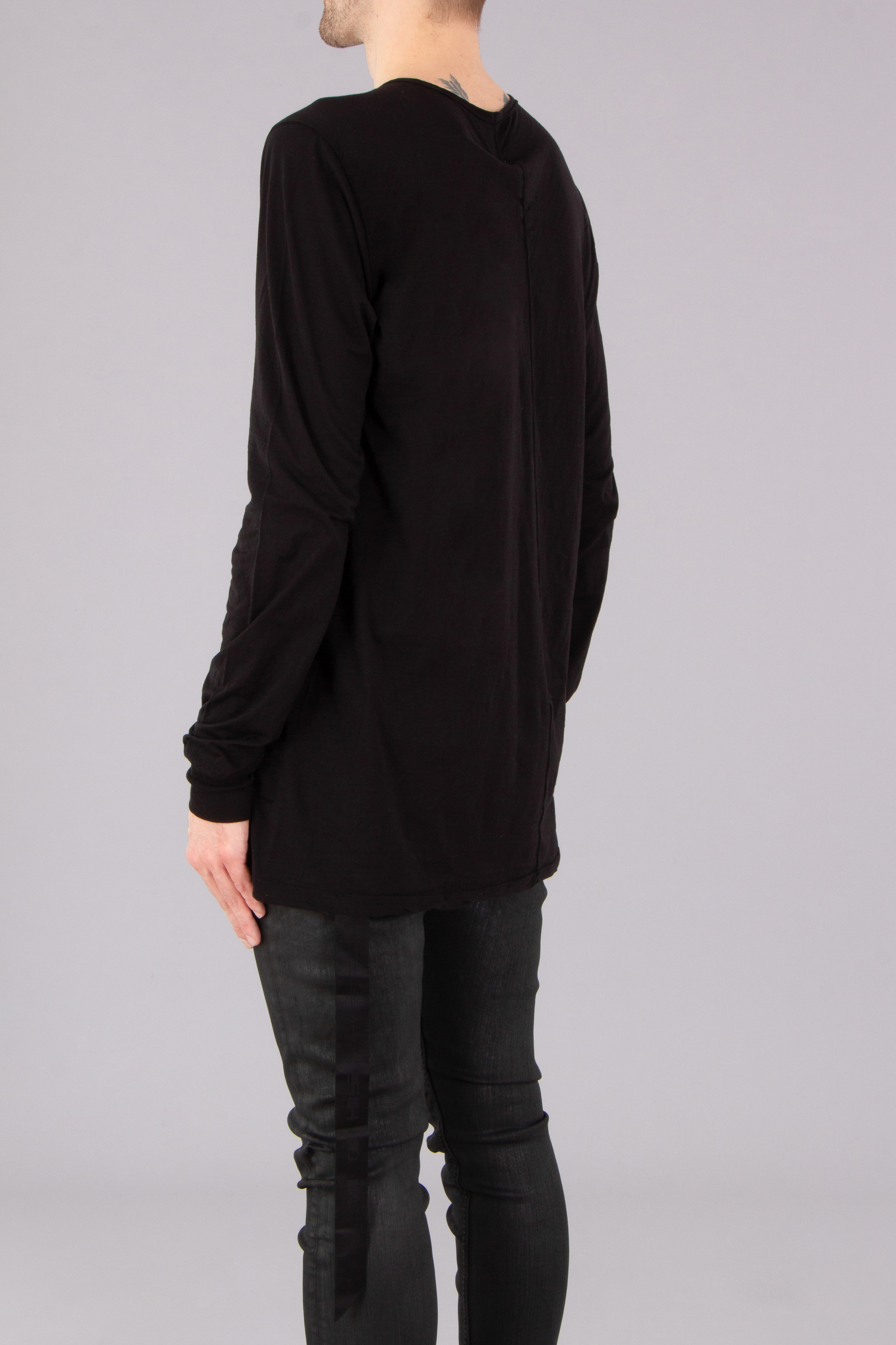 RICK OWENS DRKSHDW Light Cotton Jersey Level Long Sleeve T-Shirt