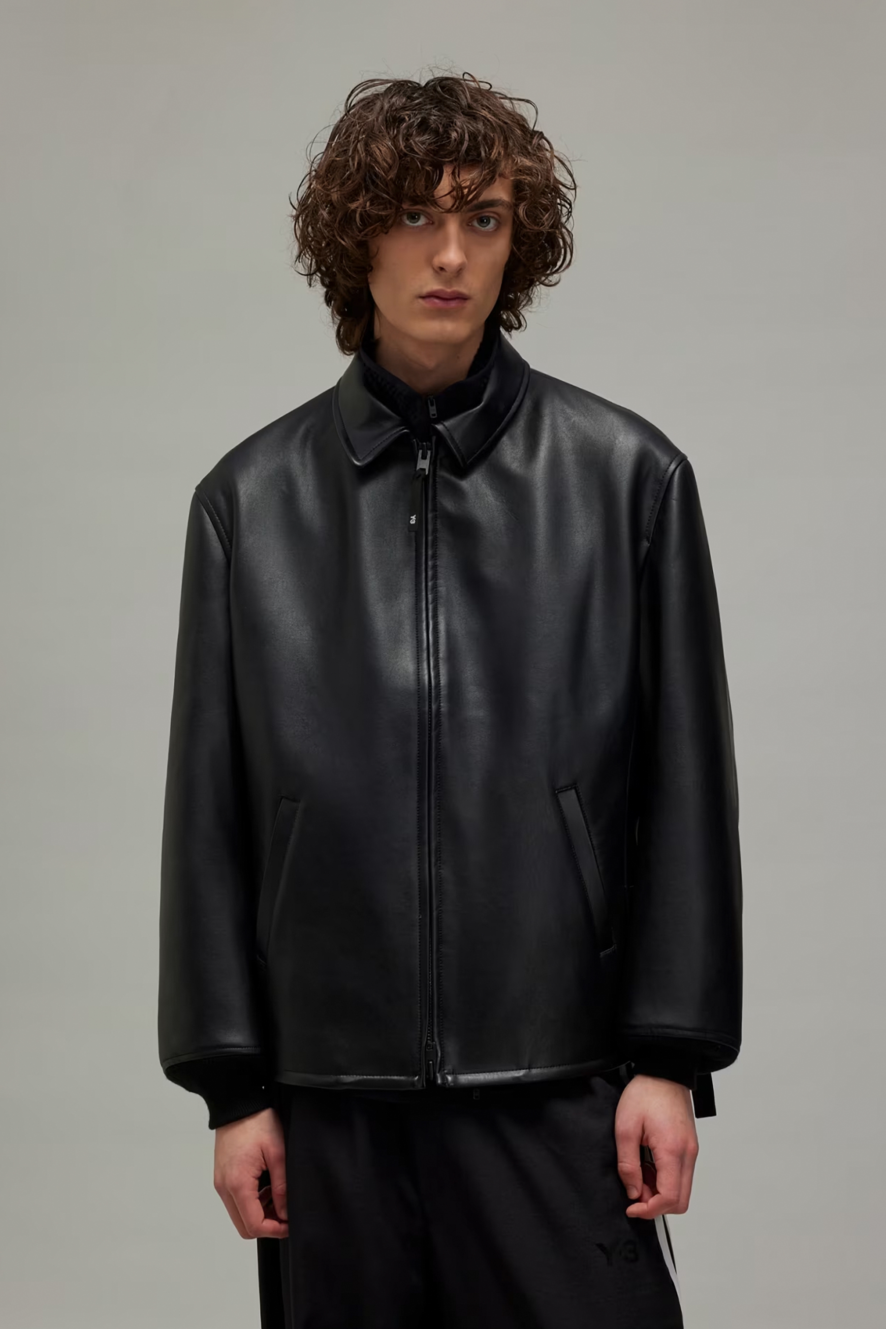 Y-3 Pleather Bomber Jacket