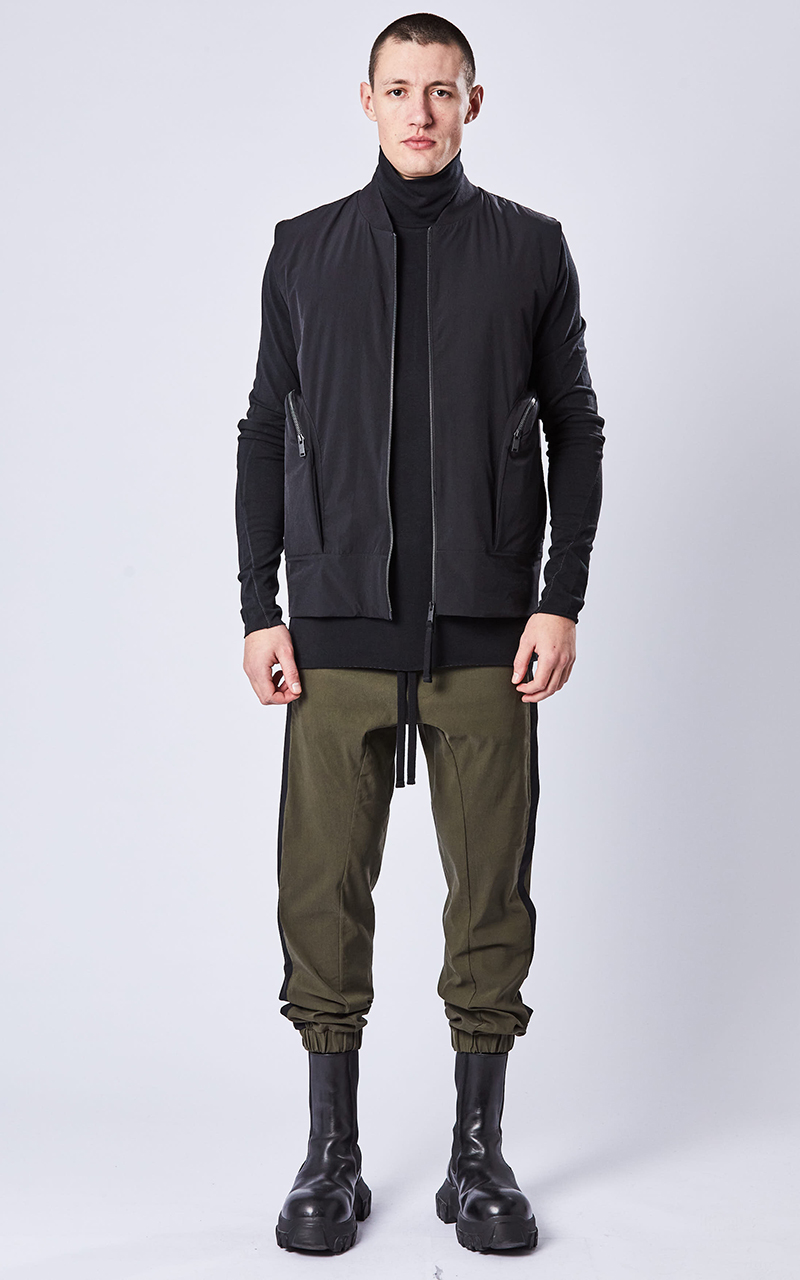 THOM KROM Nylon Blend Bomber Vest