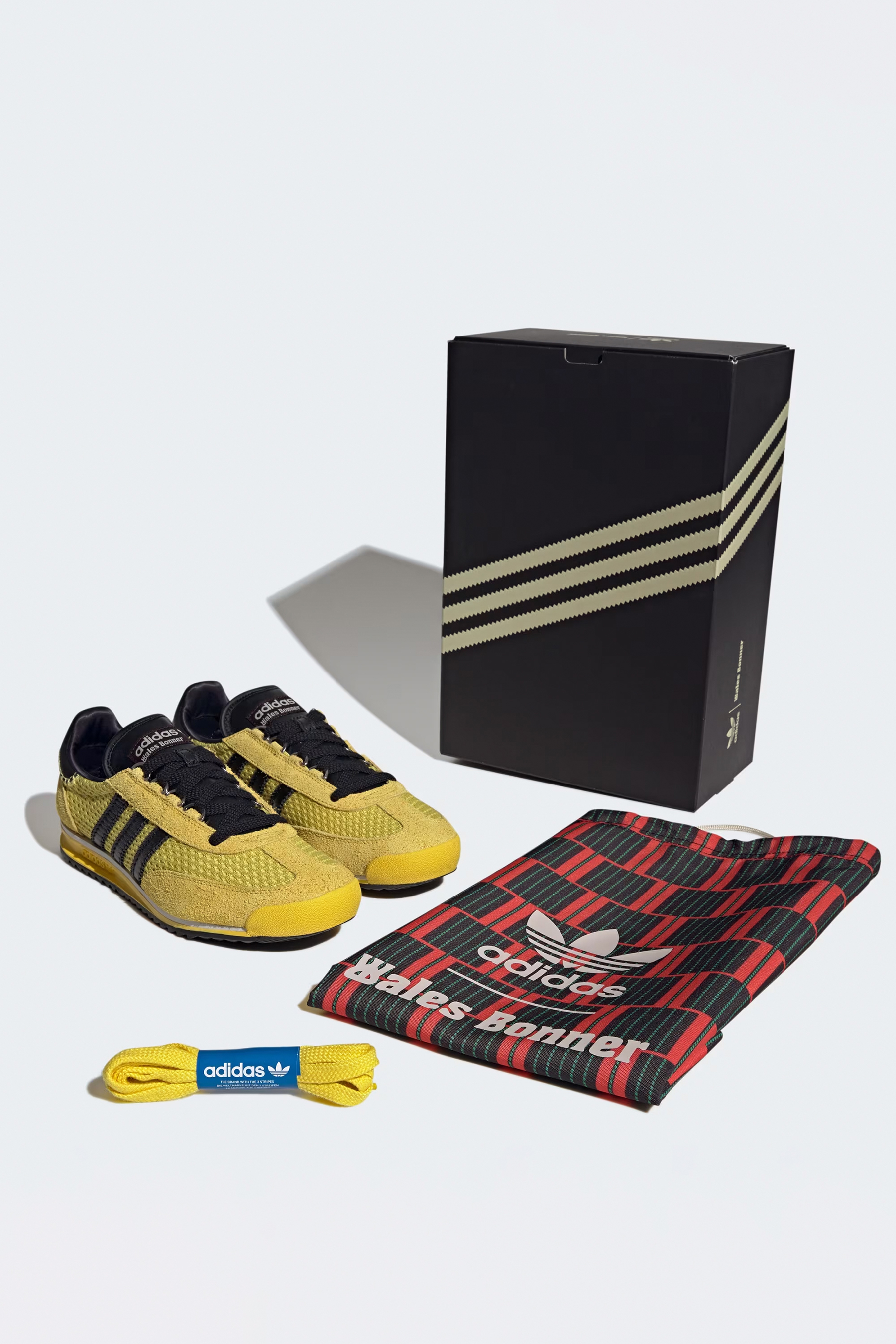 ADIDAS X Wales Bonner Mesh & Suede Sneakers SL76