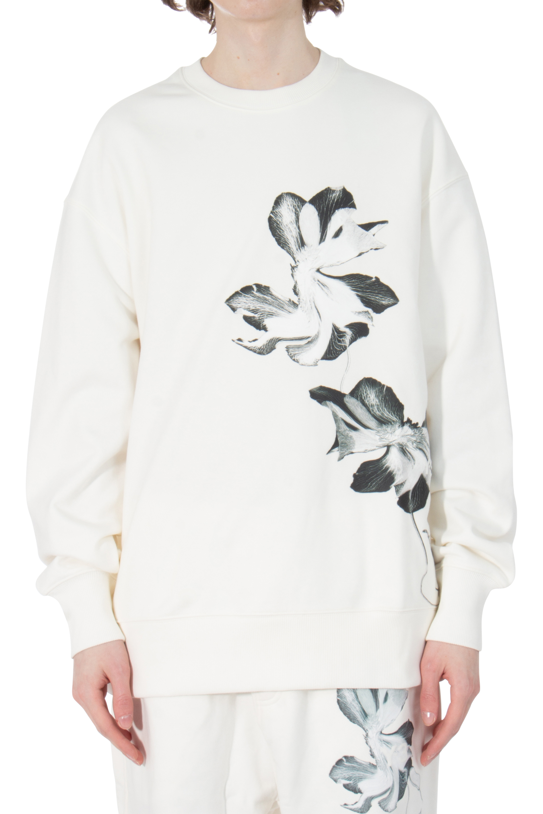 Y-3 Graphic French Terry Crew Neck Sweatshirt