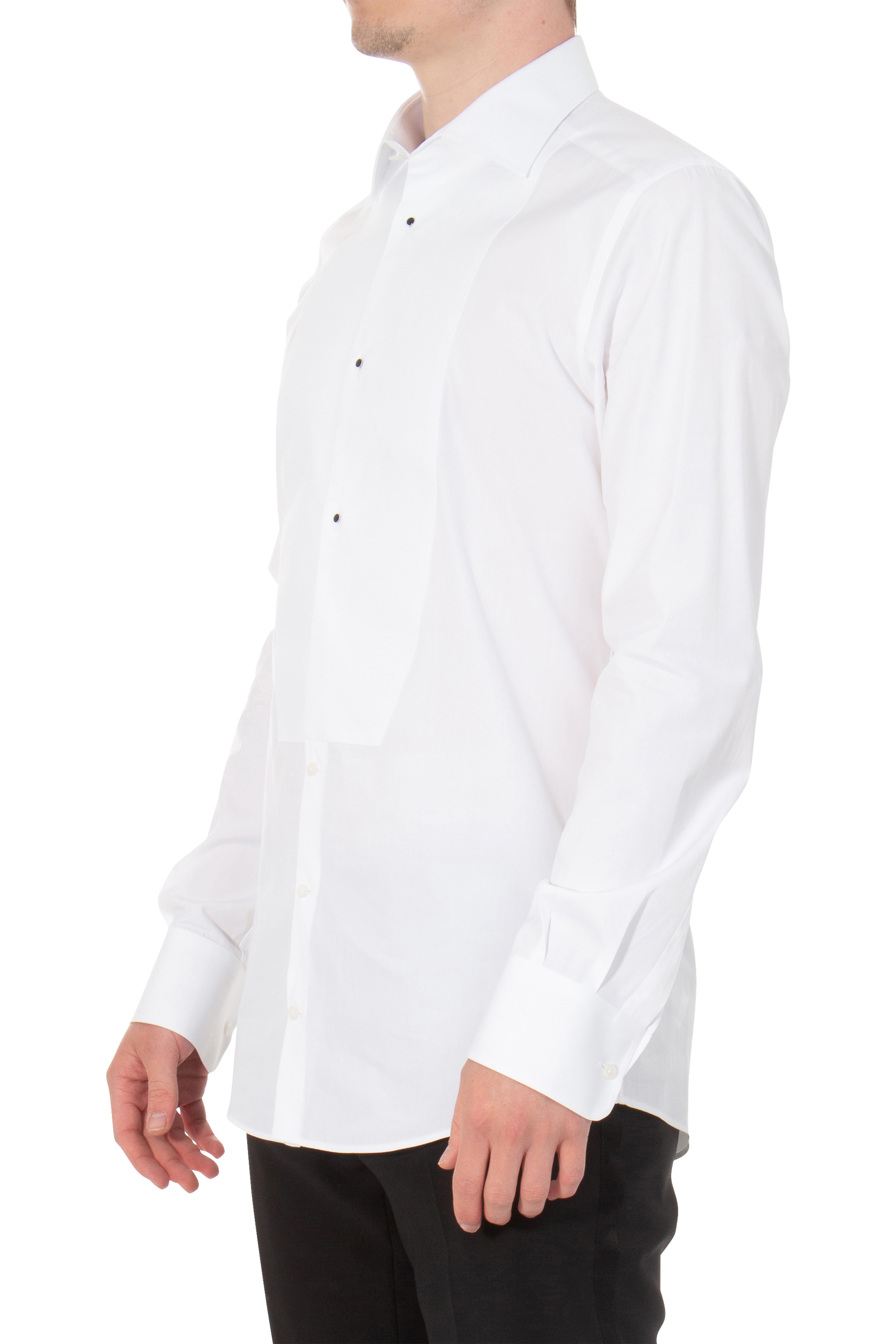 DOLCE & GABBANA Cotton Poplin Tuxedo Shirt