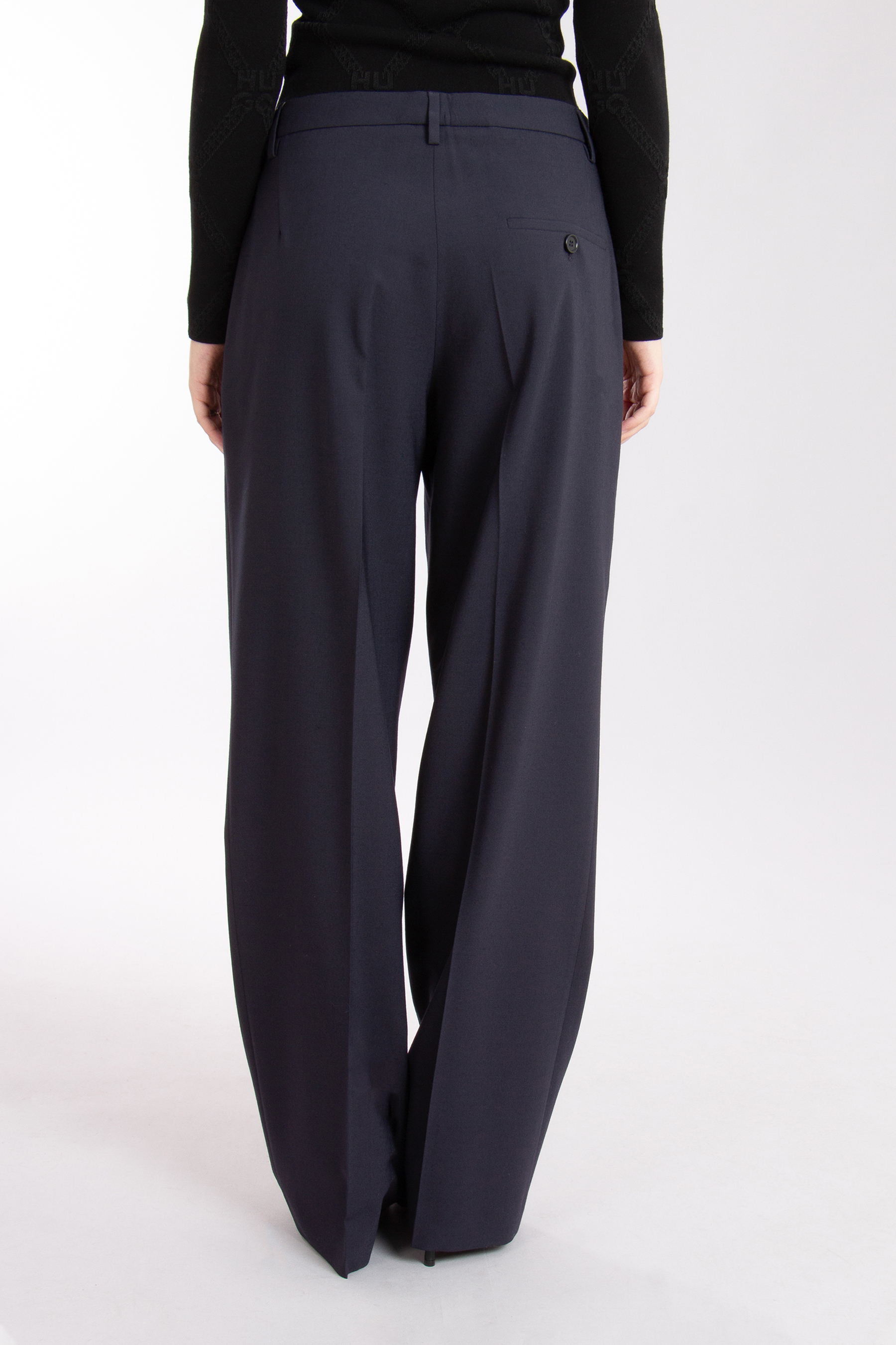 ASPESI Virgin Wool Blend Stretch Pants