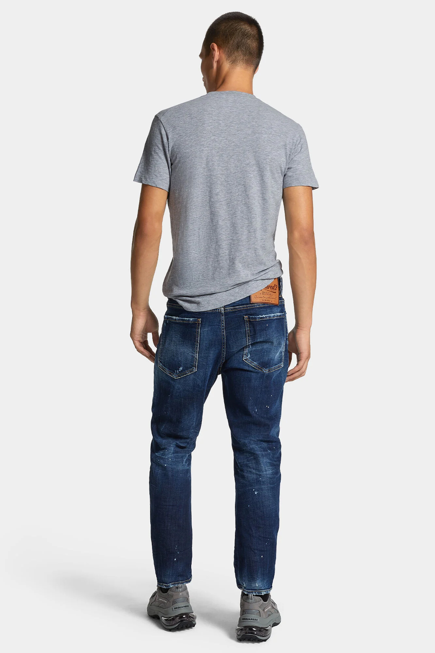 DSQUARED2 Perfect Clean Wash Cotton Stretch Denim Bro Jeans