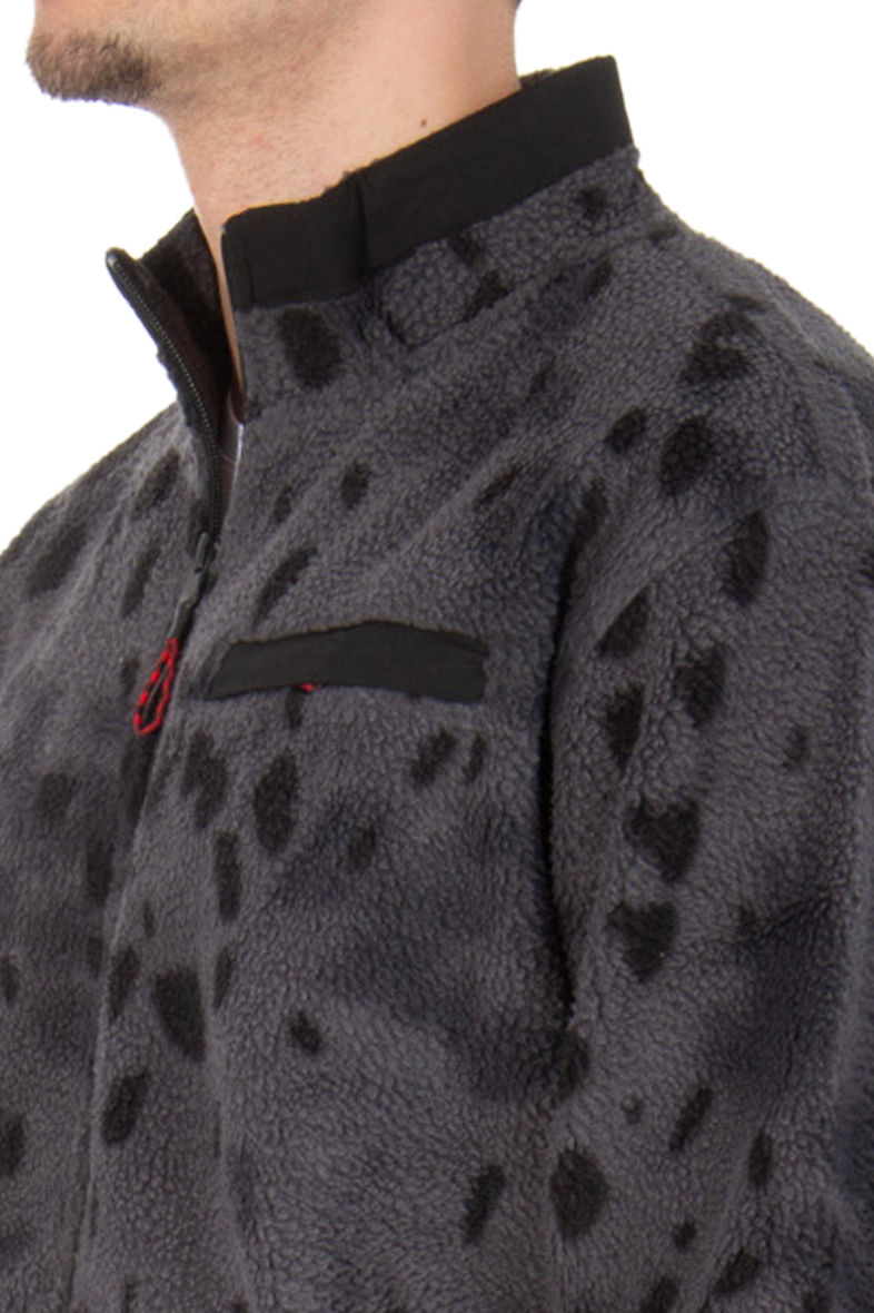 HUGO Patterned Fleece Sweatjacket Deleriac