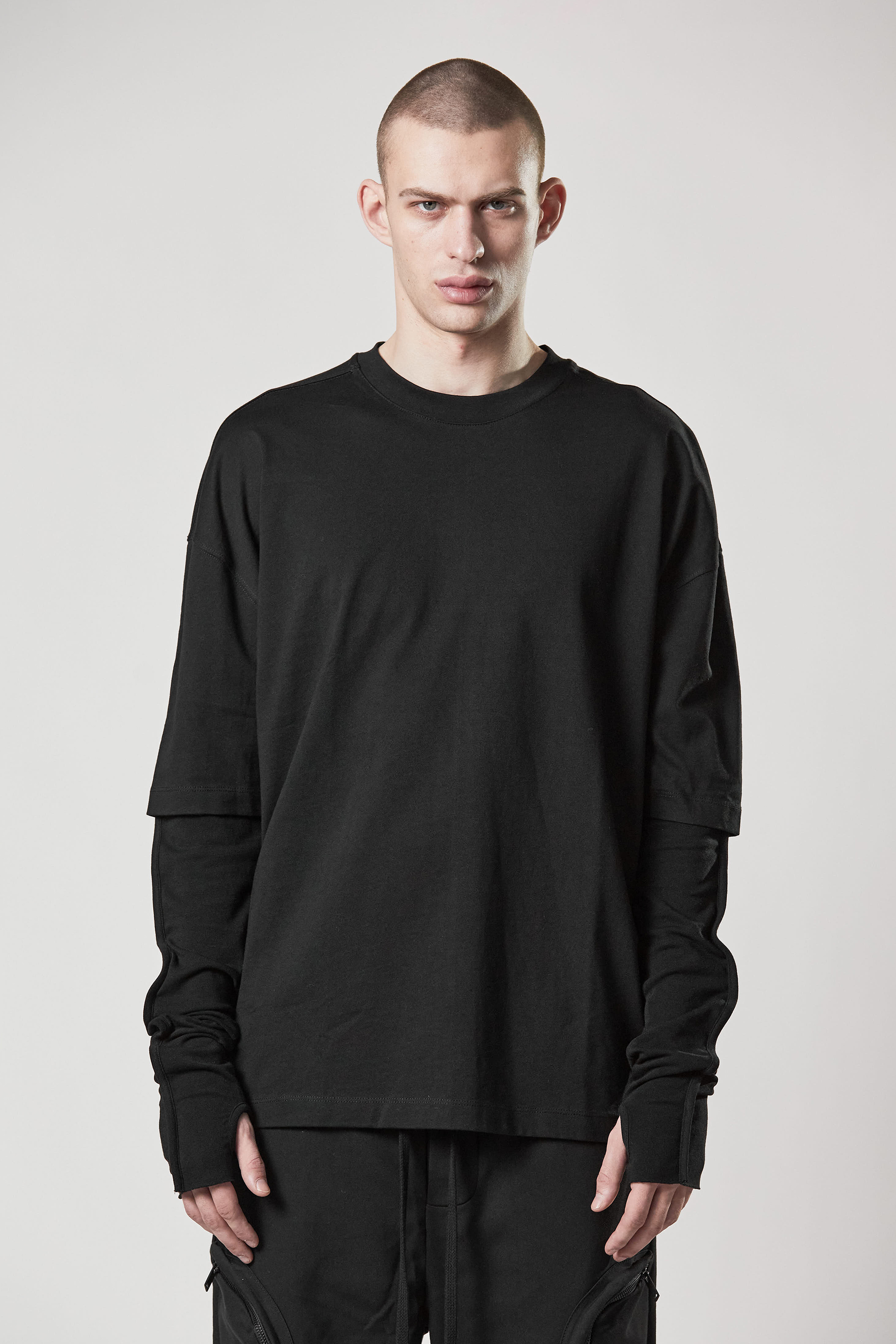 THOM KROM 2-in-1 Matmix Long Sleeve T-Shirt