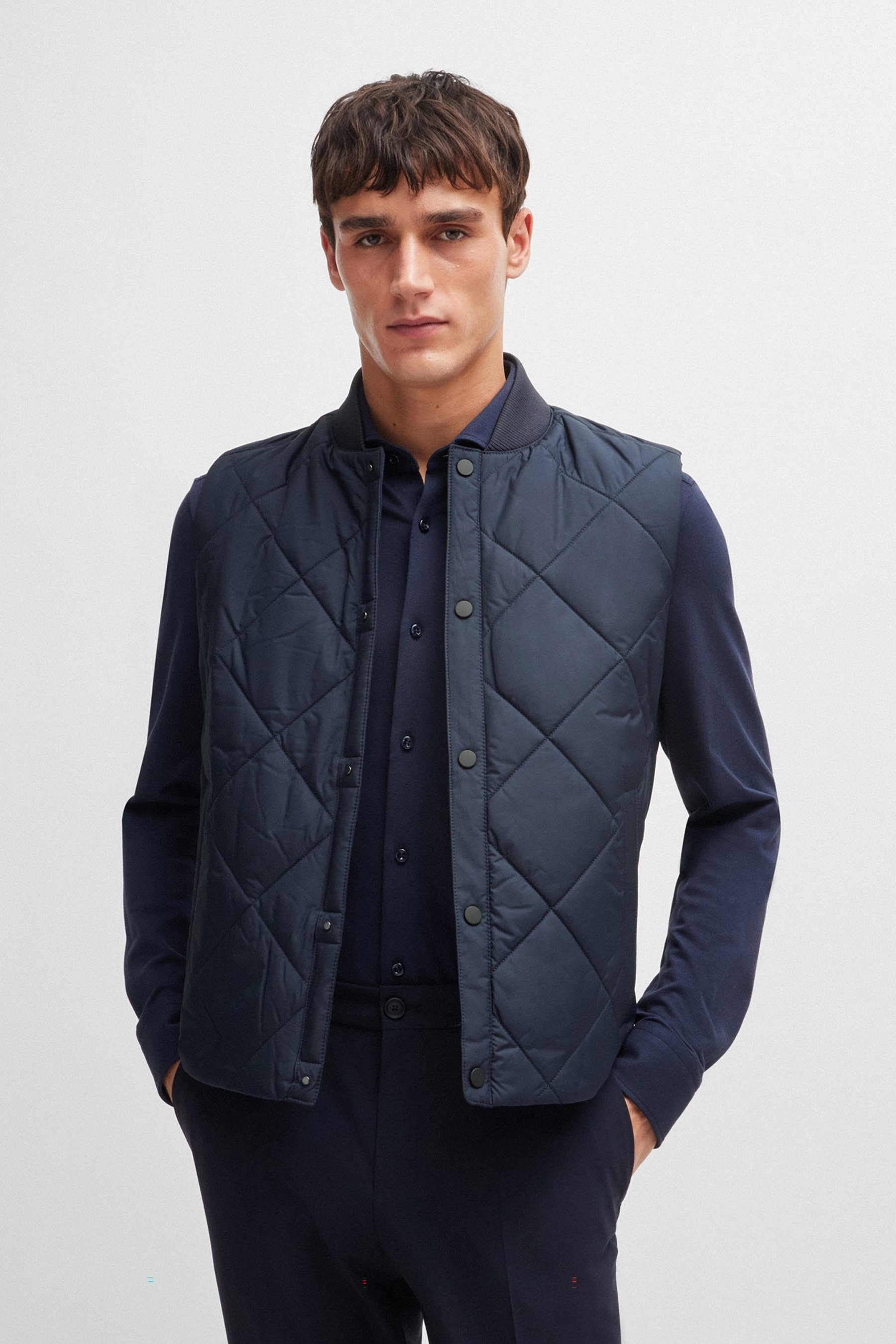 BOSS Regular Fit Recycled Polyester Vest P-Canopus