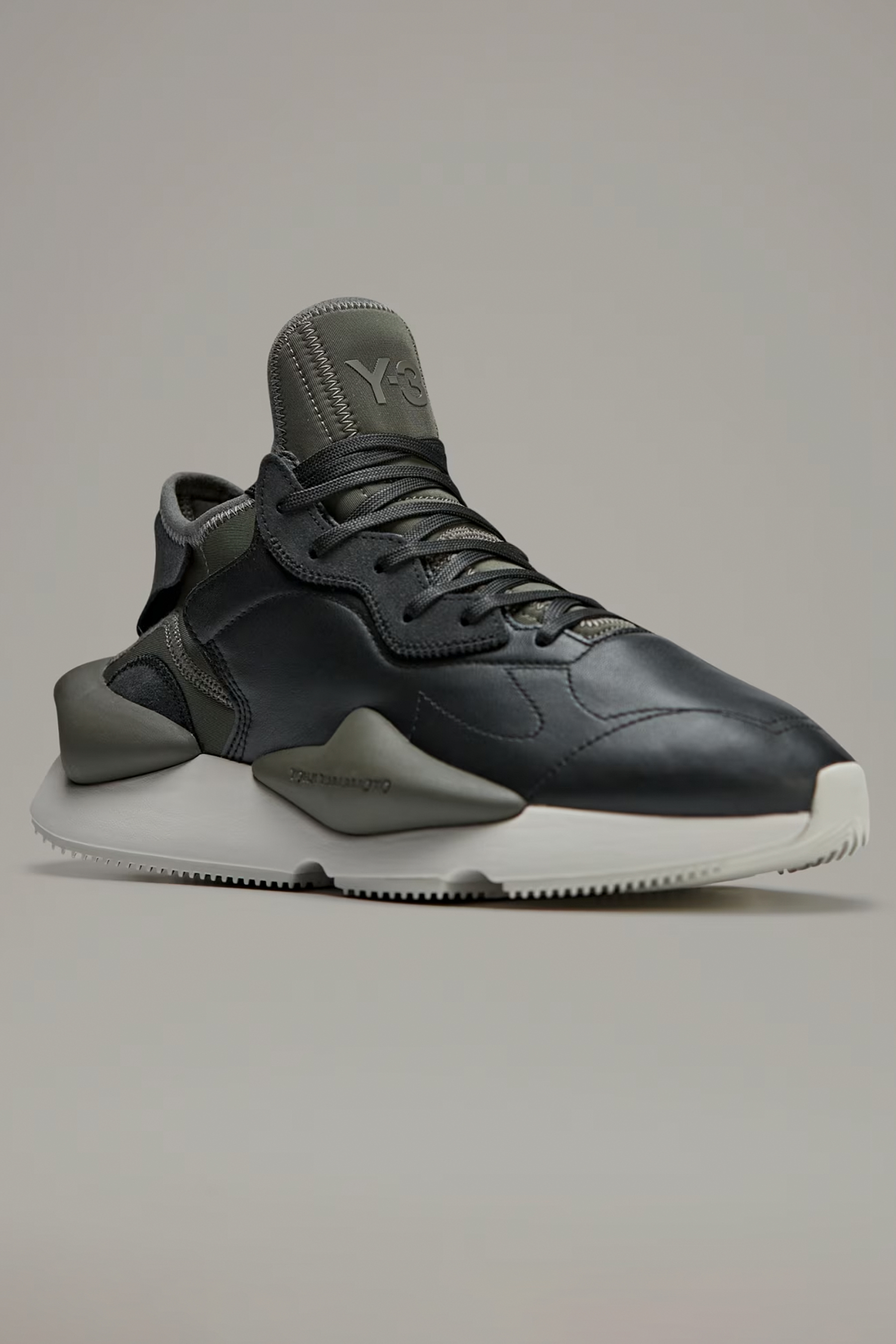 Y-3 Leather & Neoprene Sneakers Kaiwa