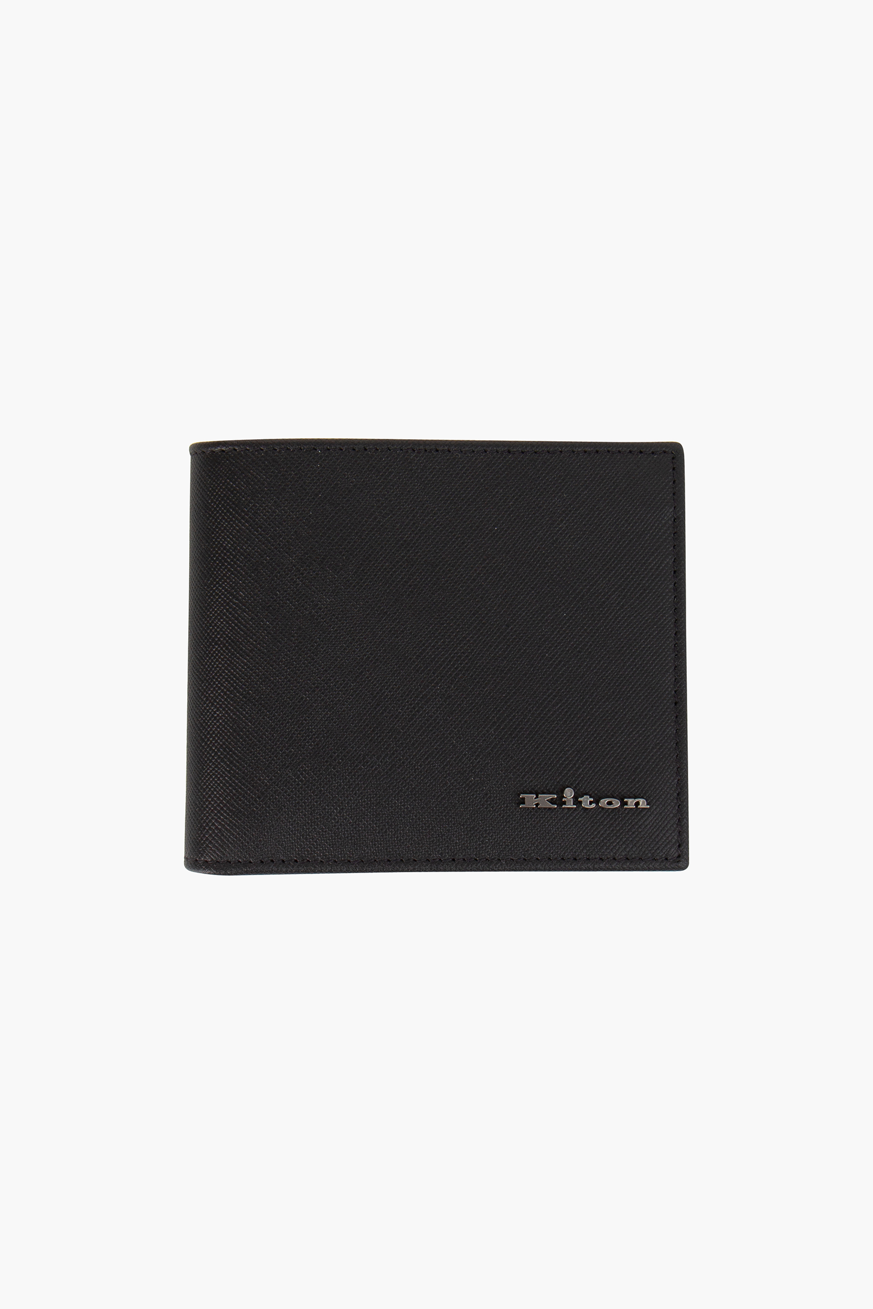 KITON Calfskin Leather Bifold Wallet