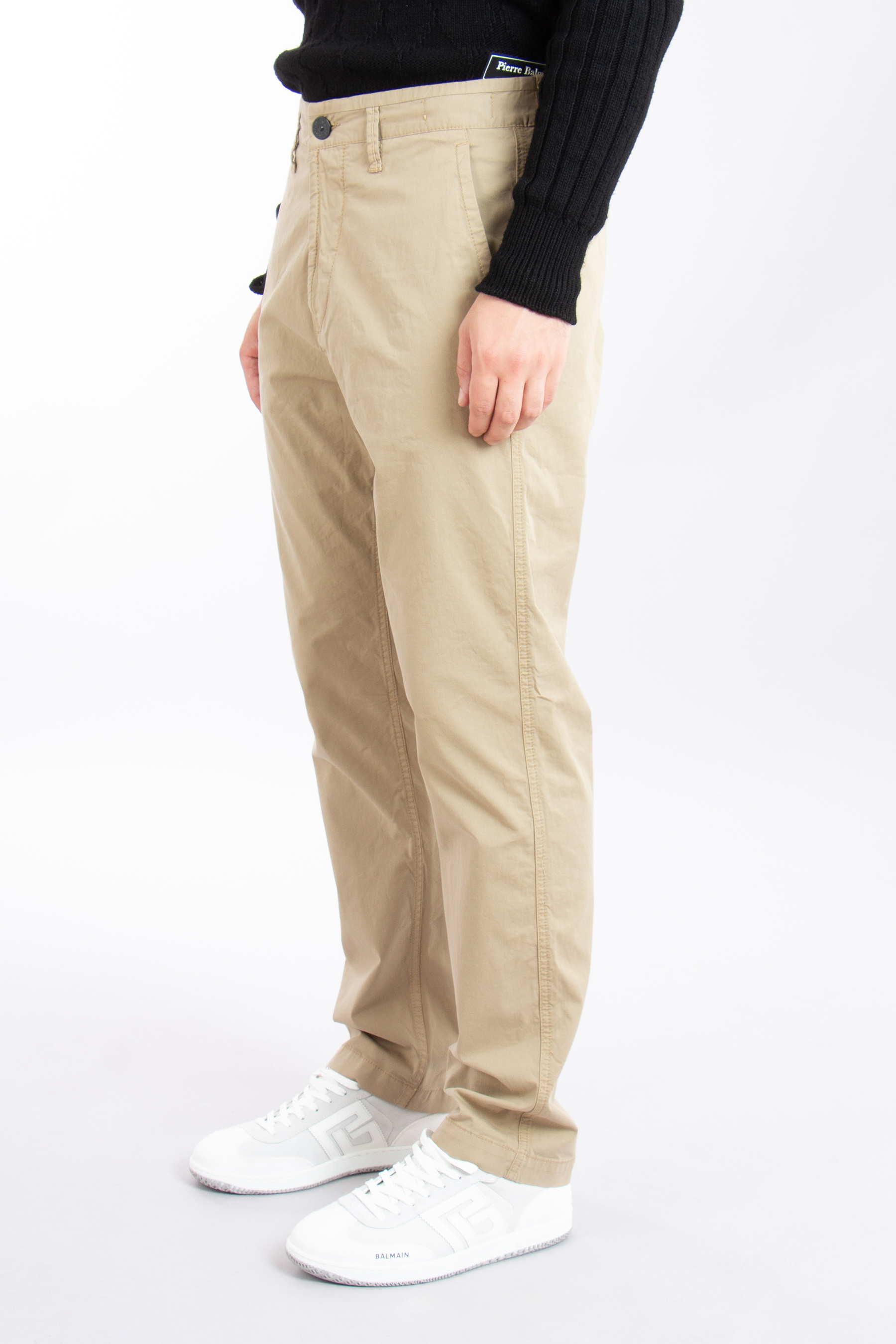 STONE ISLAND Regular Fit Cotton Stretch Pants