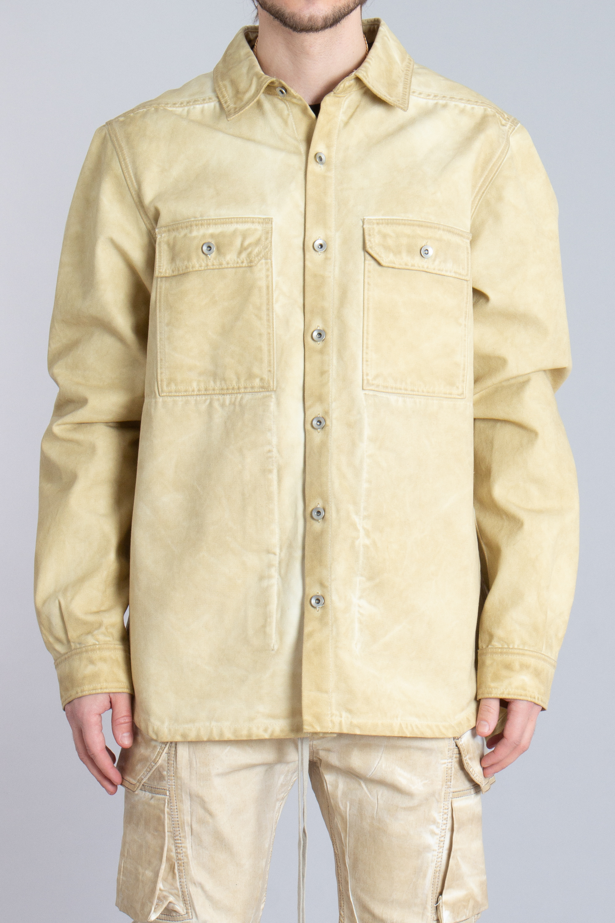 RICK OWENS DRKSHDW Organic Cotton Canvas Outershirt