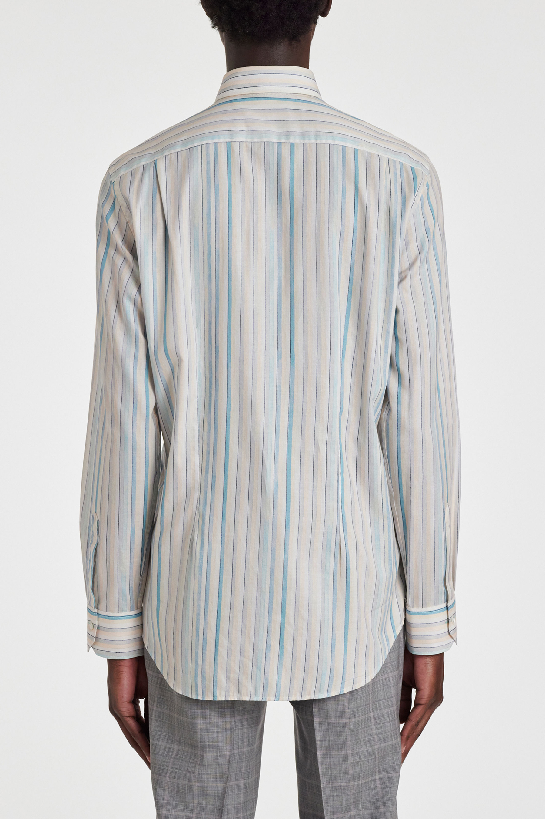 PAUL SMITH 'Painted Stripe' Organic Cotton Shirt