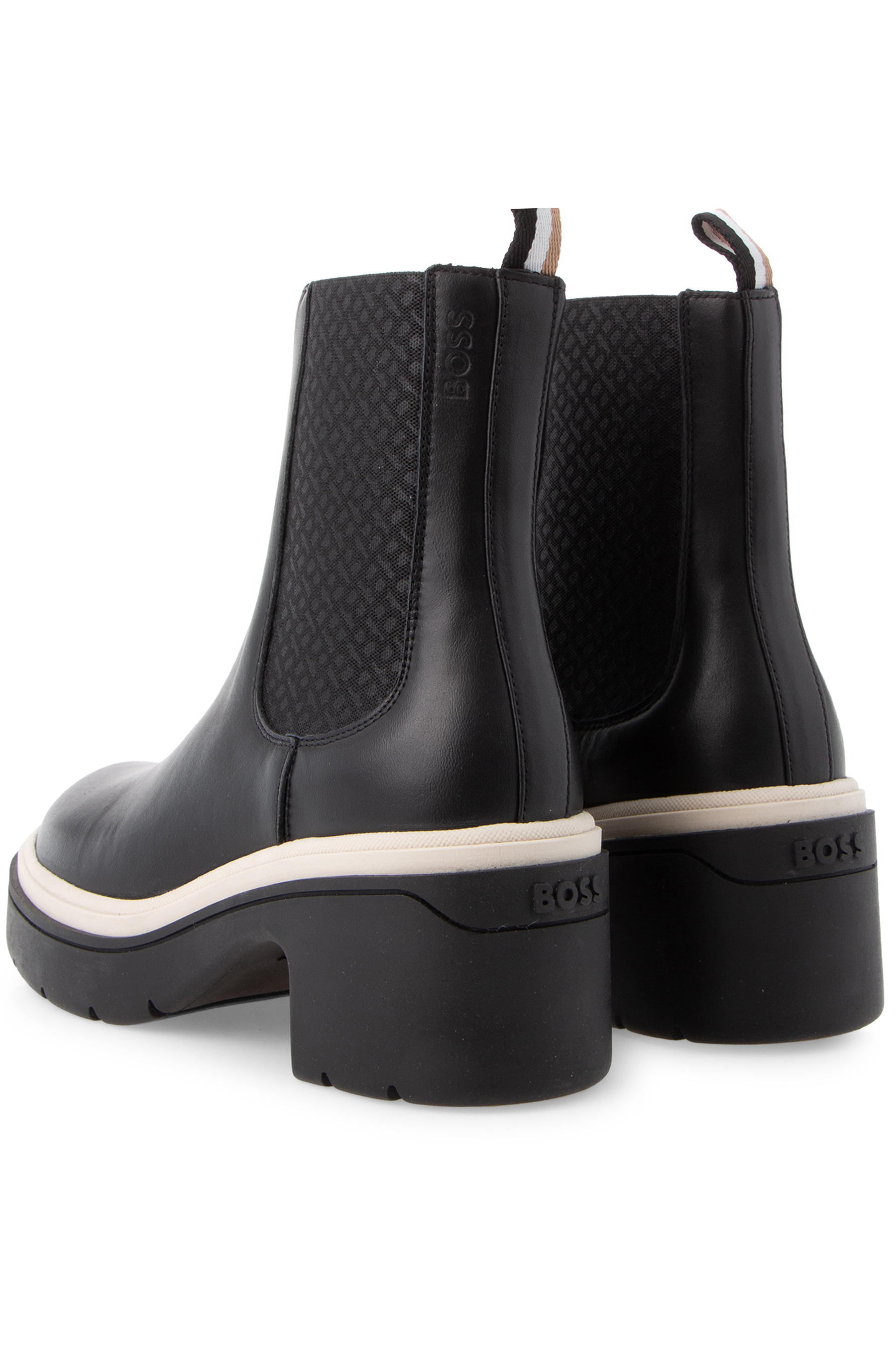 BOSS Cow Leather Chelsea Boots Carol