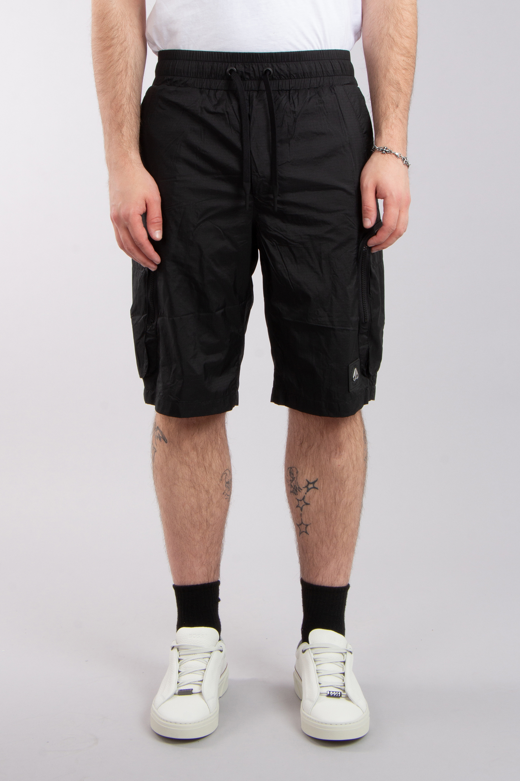 MOOSE KNUCKLES Nylon Windbreaker Shorts Tristan