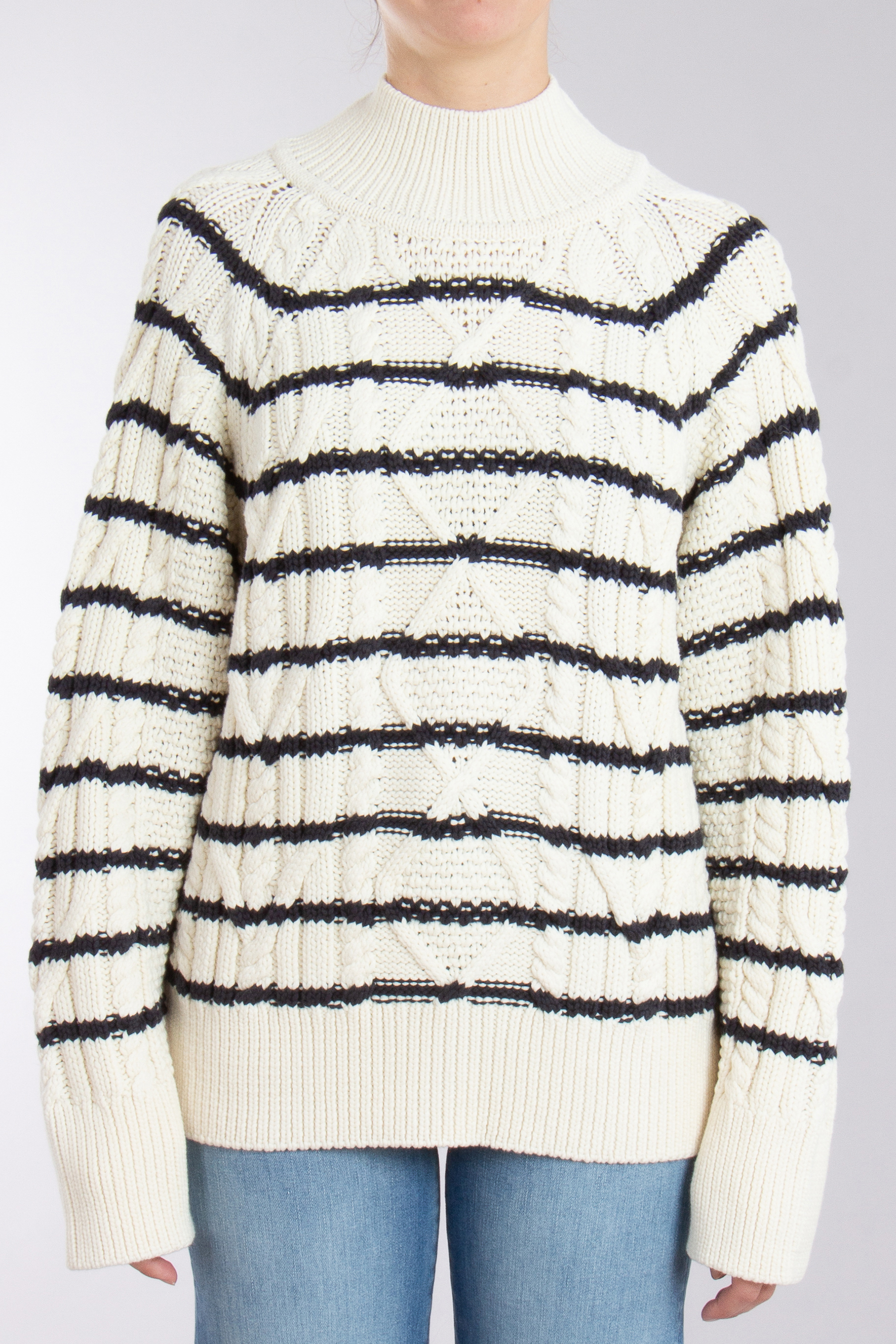 BOSS Cotton-Virgin Wool Knit Sweater Fodela