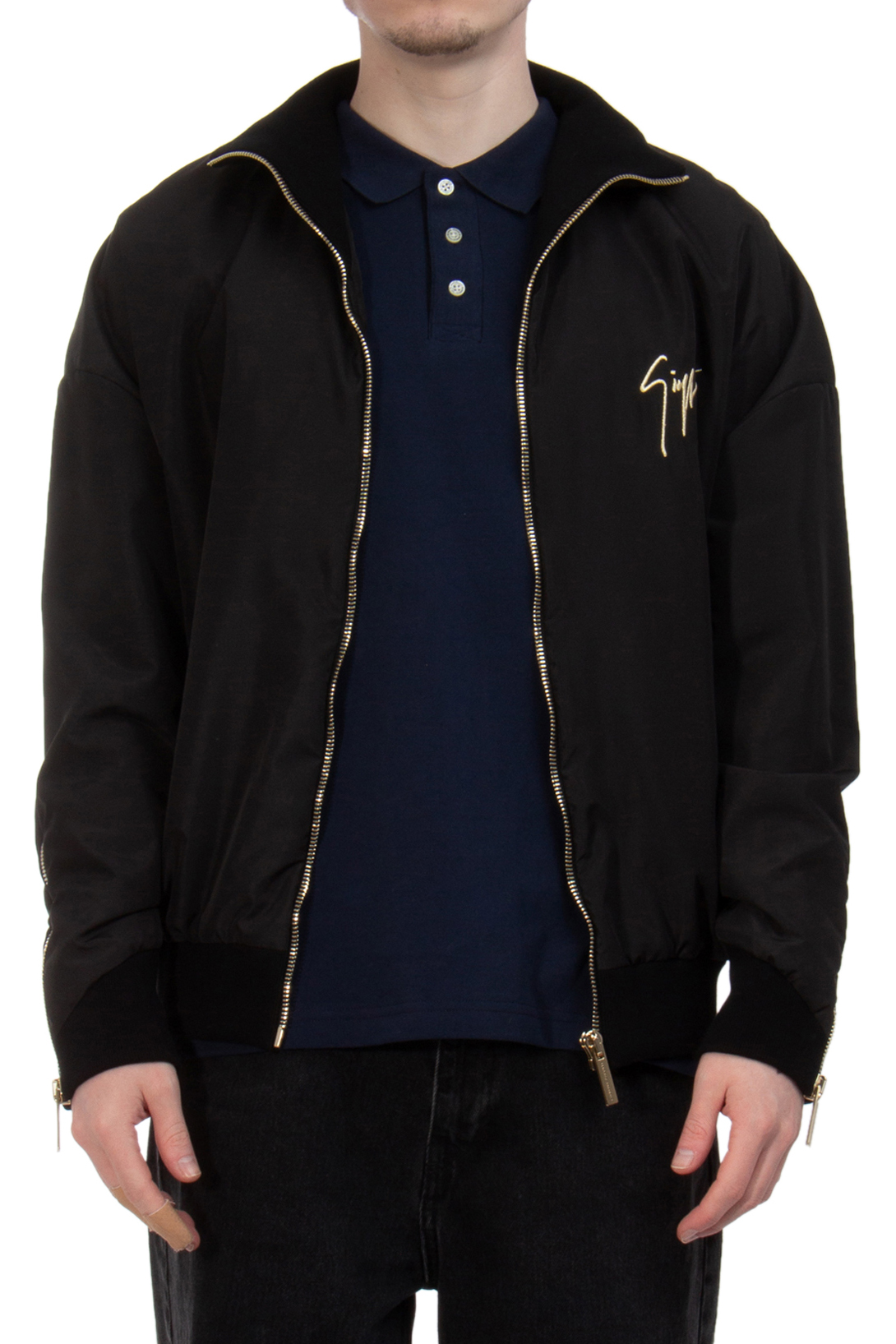 GIUSEPPE ZANOTTI Nylon Bomber Sweat Jacket