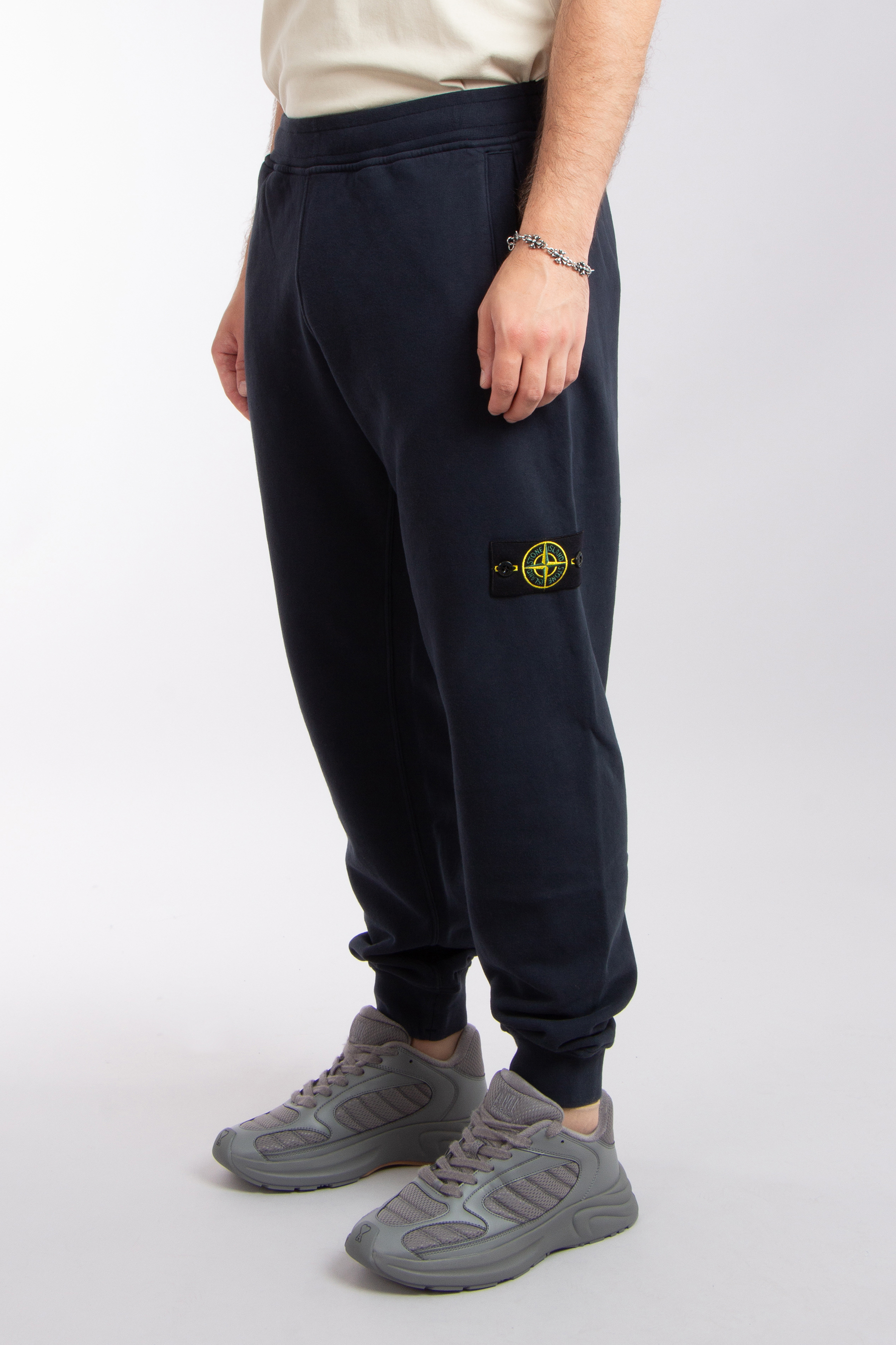 STONE ISLAND Brushed Organic Cotton Fleece Sweatpants