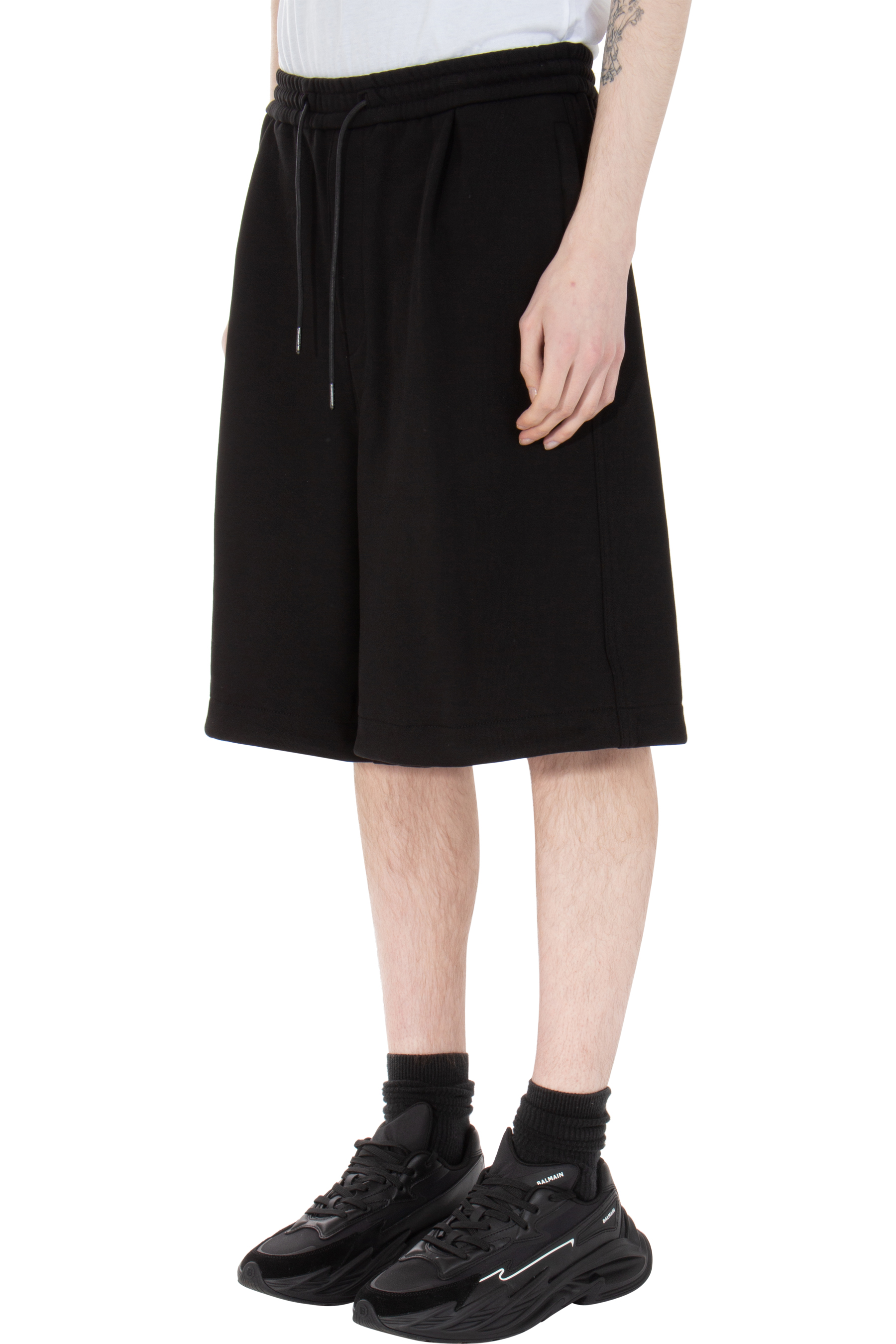 JUUN.J Wide Leg Cotton Shorts