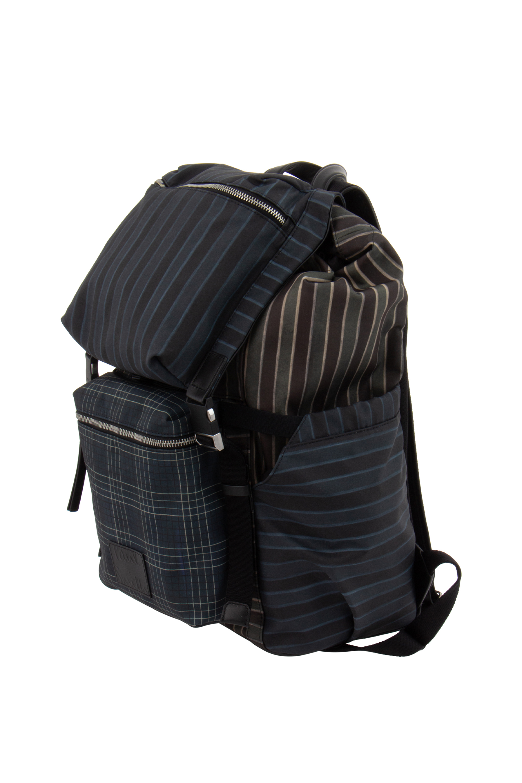 PAUL SMITH Recycled Fabric Patterned Backpack