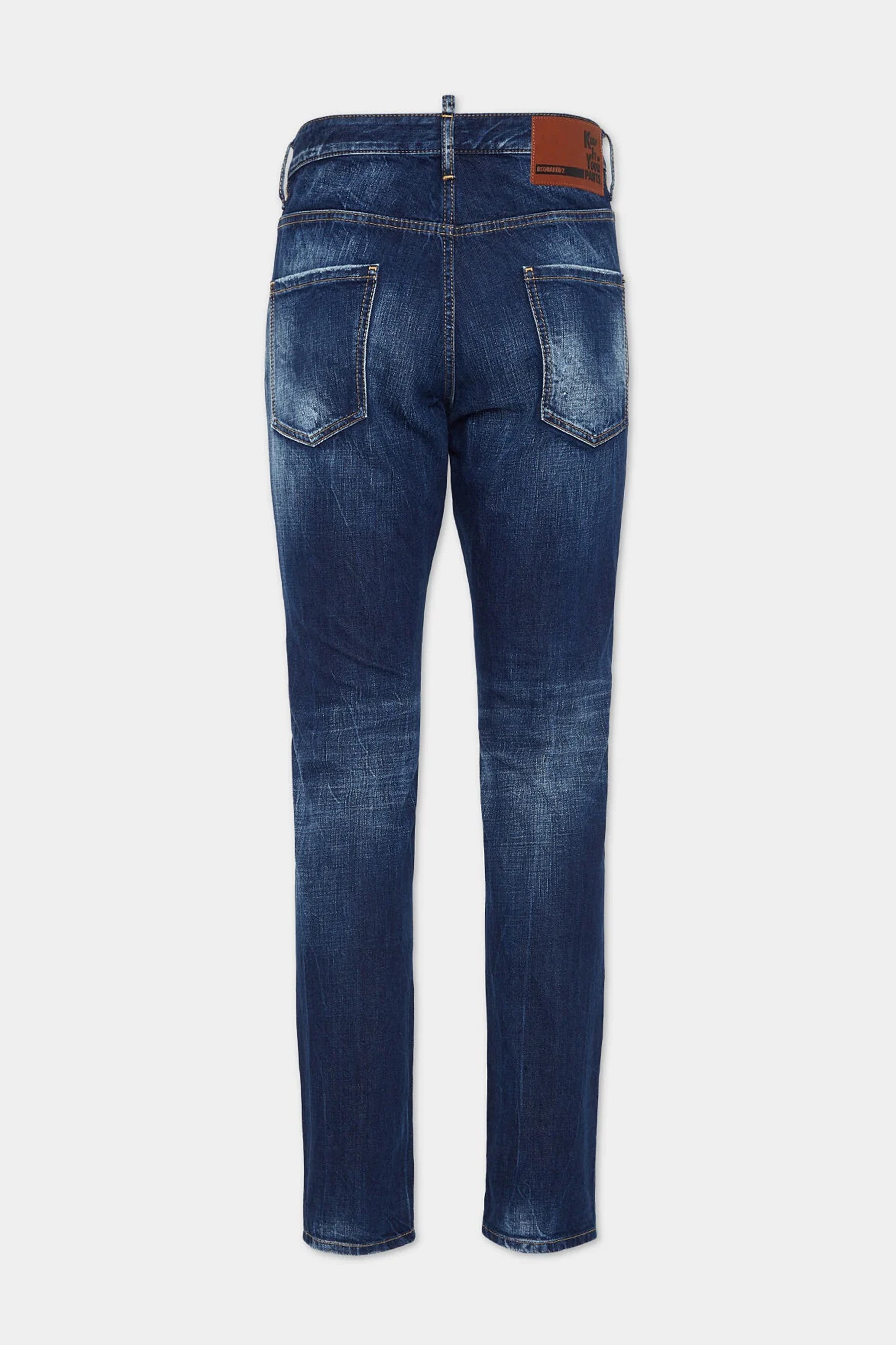 DSQUARED2 Dark Semplice Cotton Denim Cool Guy Jeans