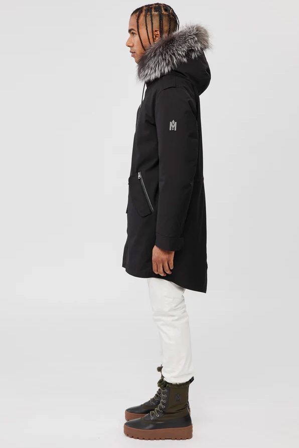 MACKAGE Hooded Fur-Lined Twill Parka X