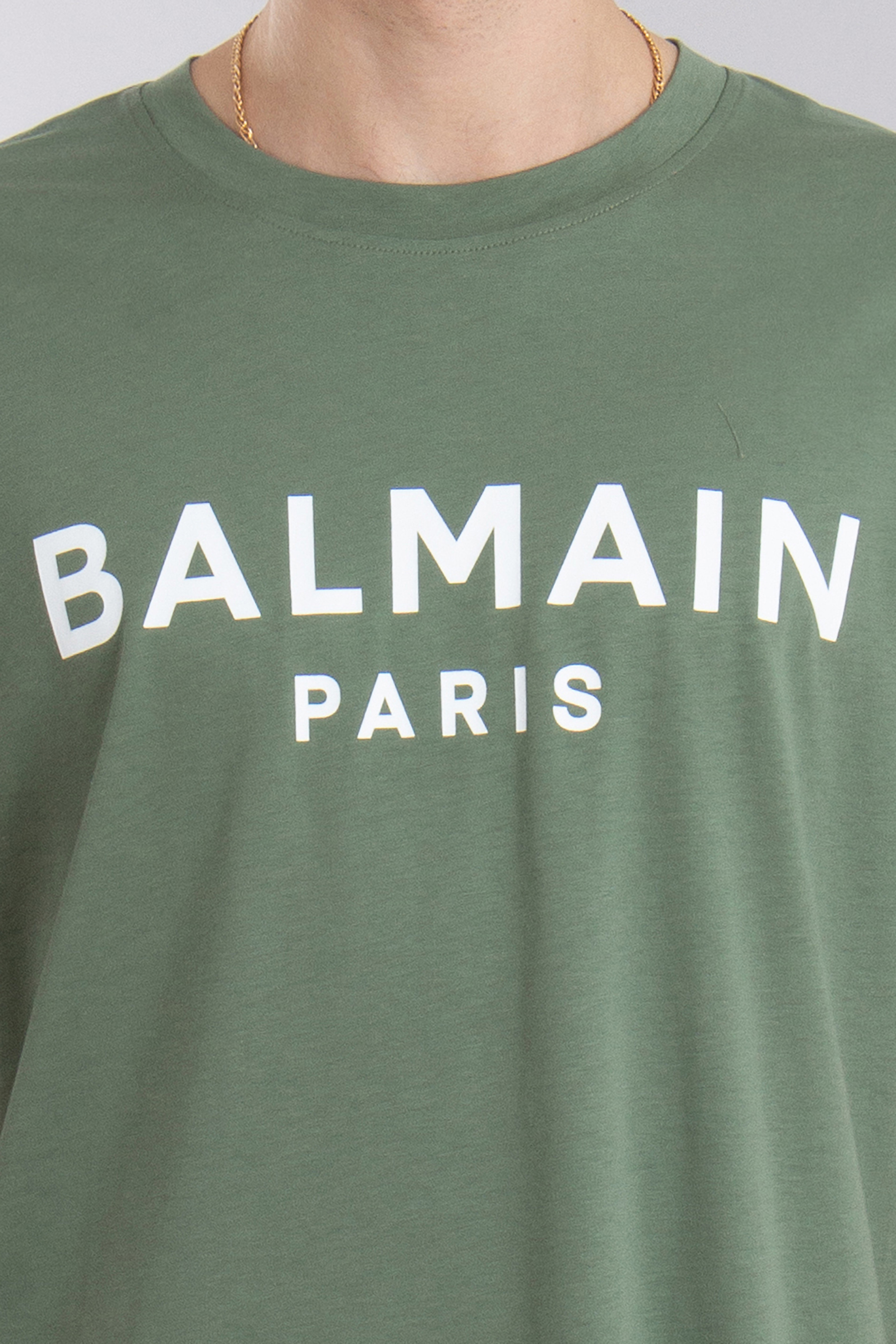 BALMAIN Printed Organic Cotton Jersey T-Shirt