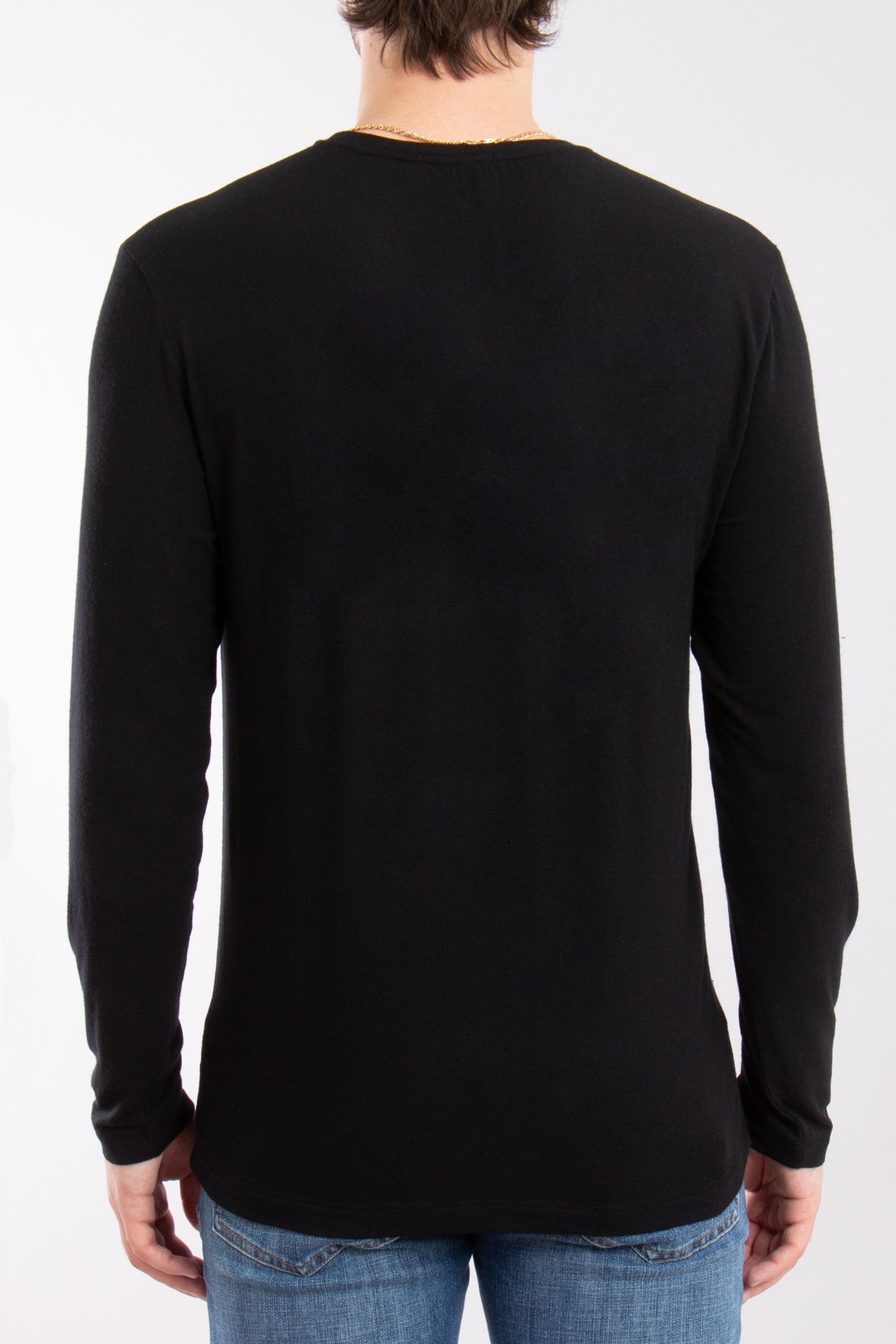 STEFAN BRANDT Modal-Cashmere Stretch Long Sleeve T-Shirt Enno