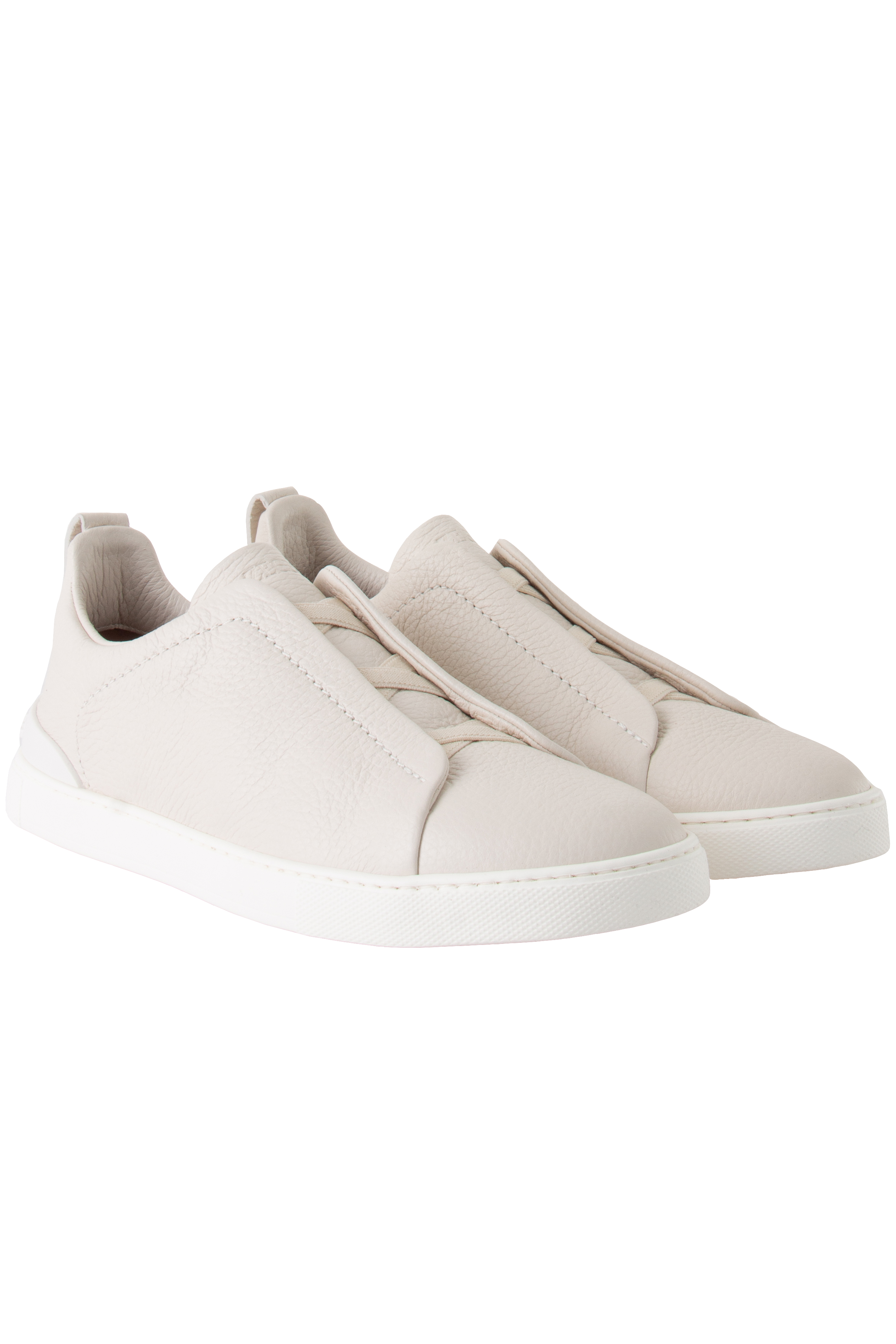 ZEGNA Leather Sneakers Triple Stitch