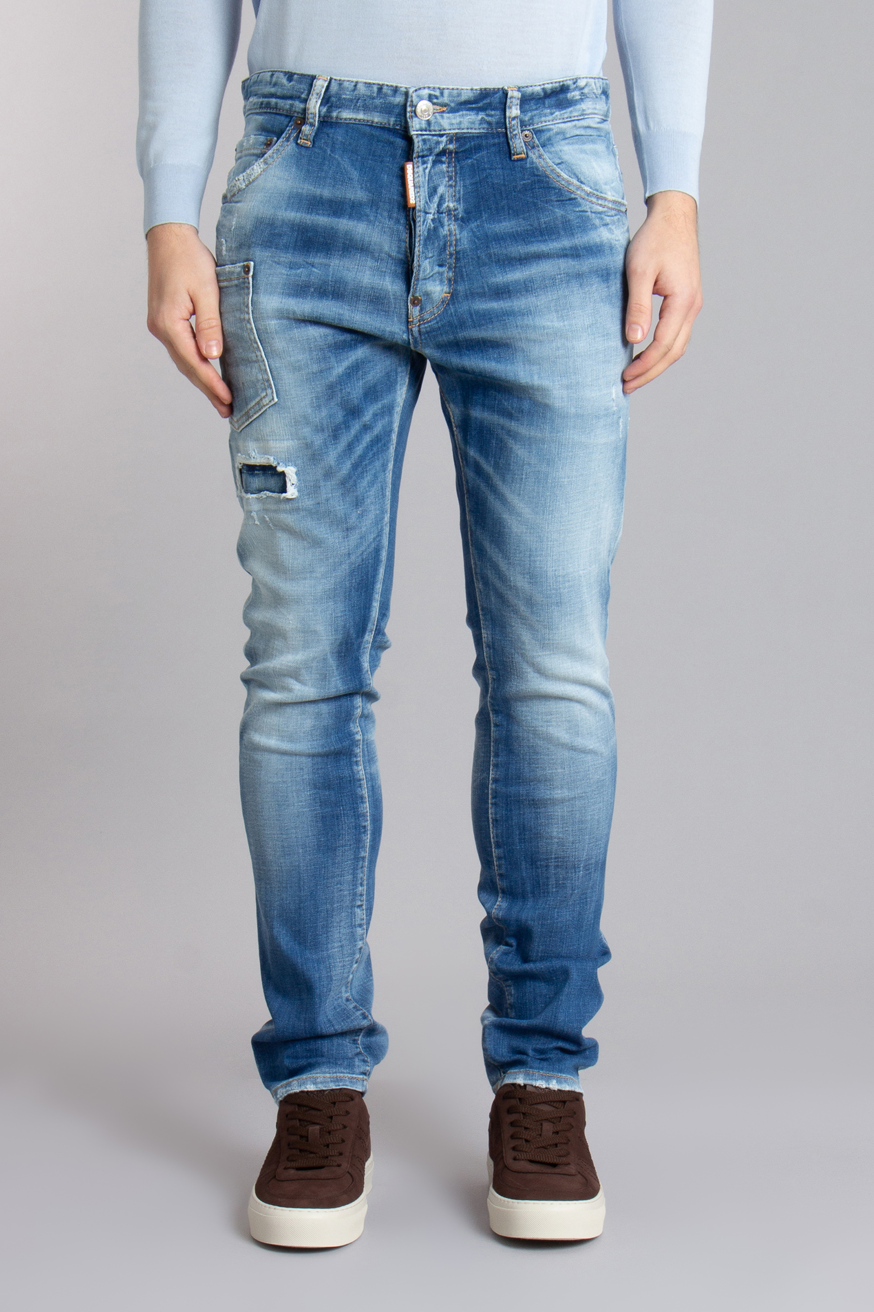 DSQUARED2 Cotton Stretch Denim Cool Guy Jeans