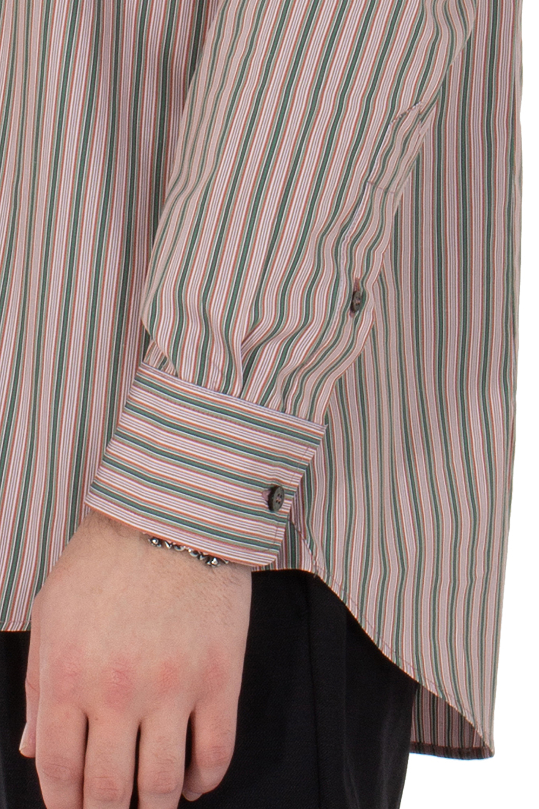 ETRO Embroiderd Striped Cotton Shirt