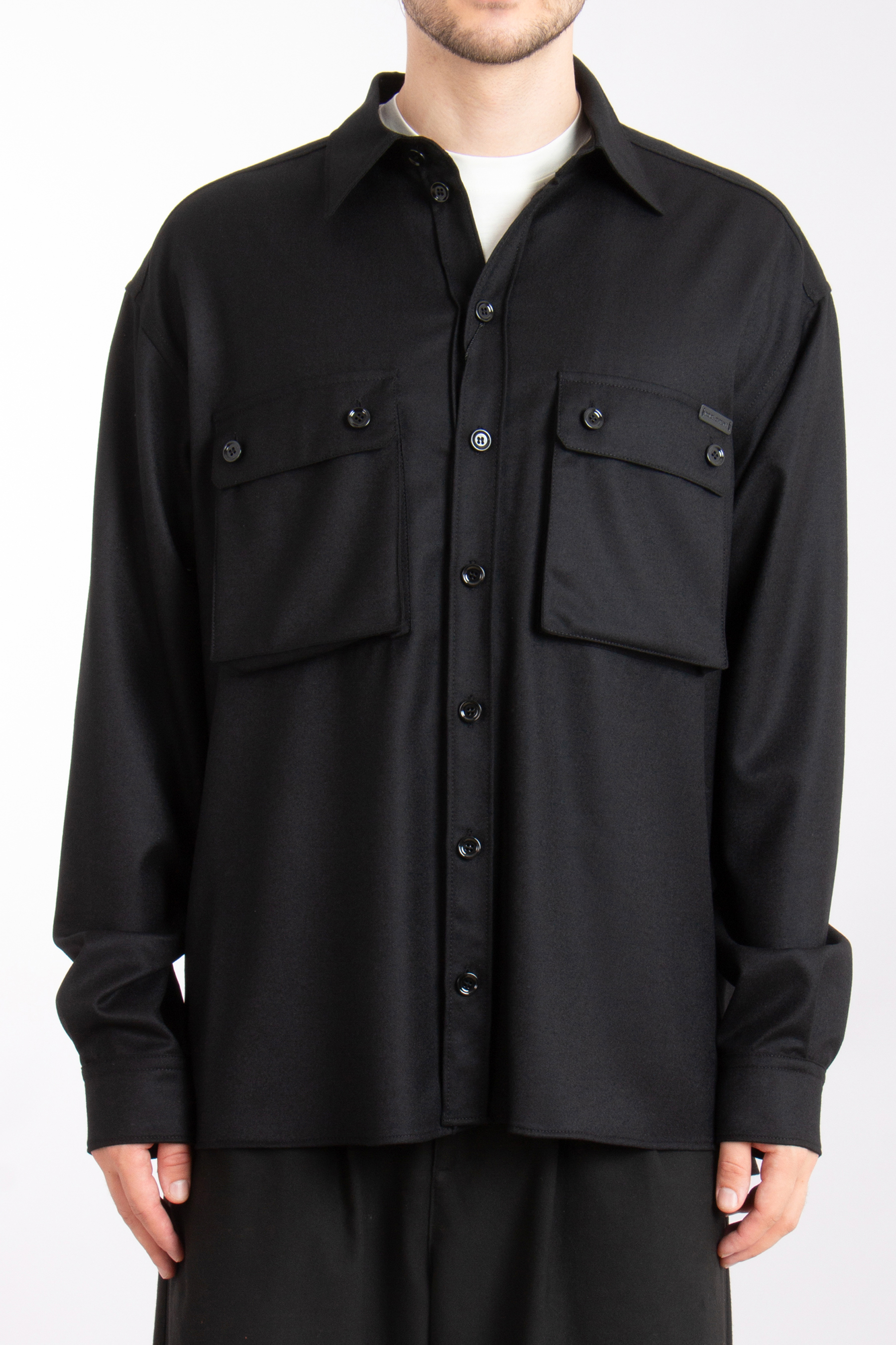 DOLCE & GABBANA Oversized Wool Overshirt