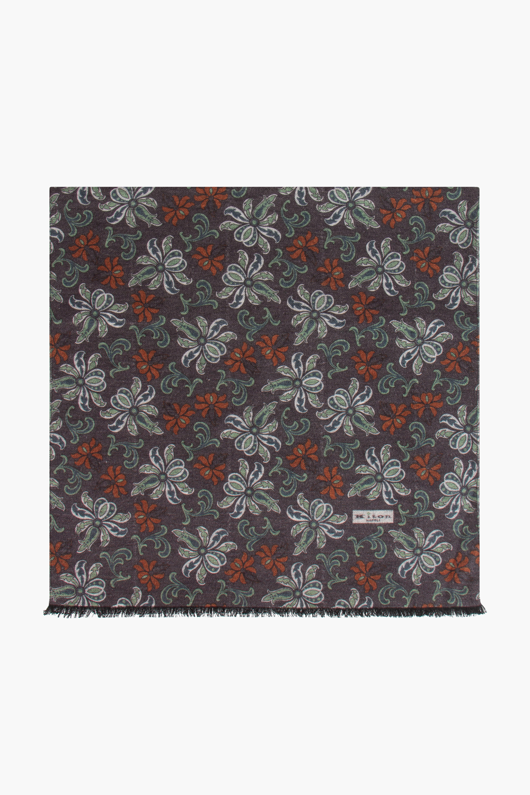 KITON Patterned Silk Scarf