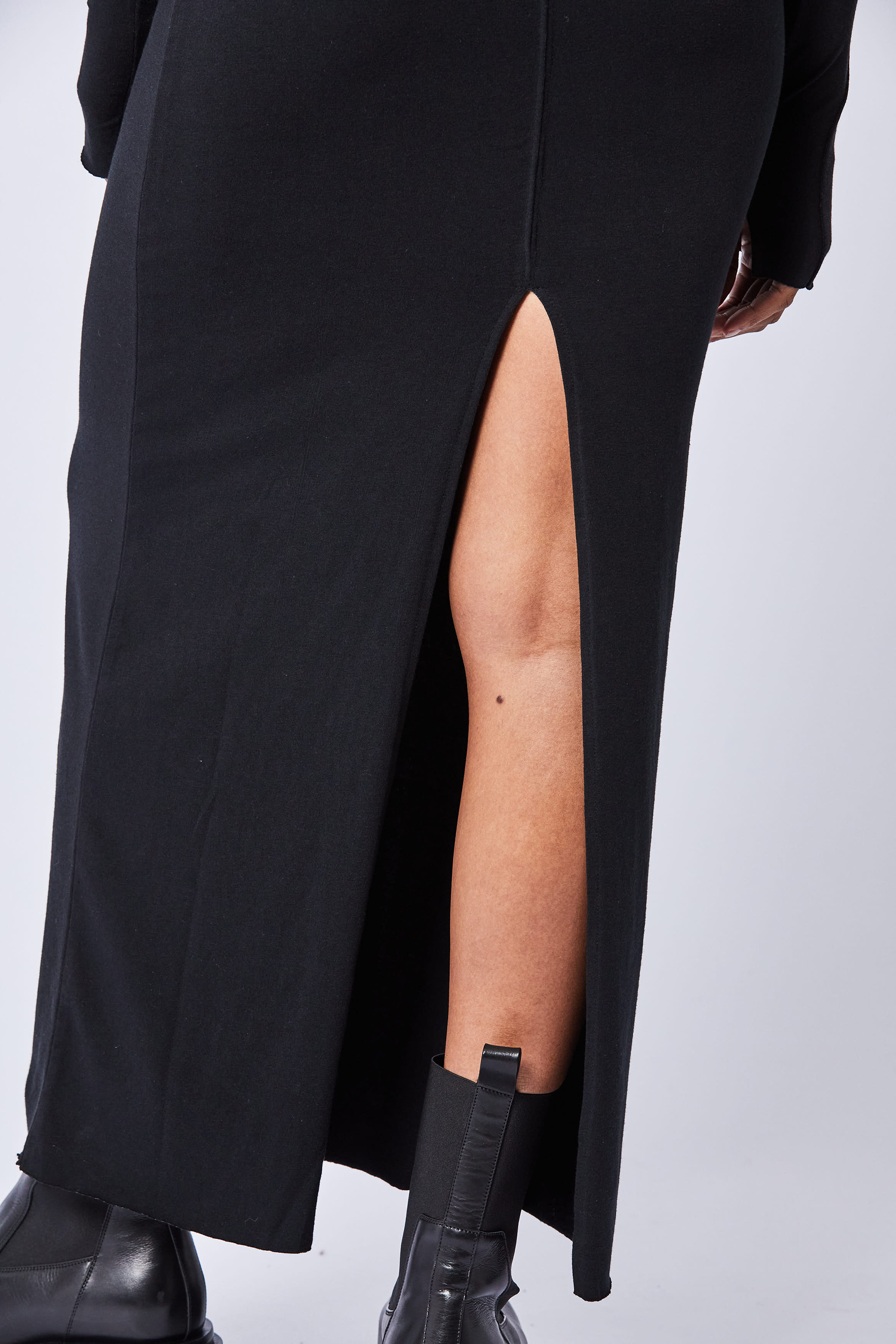 THOM KROM Long Jersey Roll Neck Dress