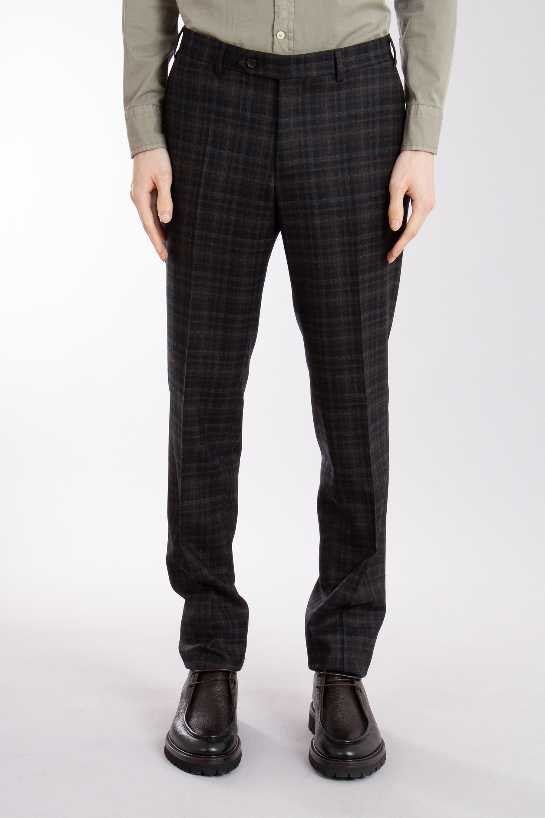 CANALI Modern Fit Checked Wool Suit Kei