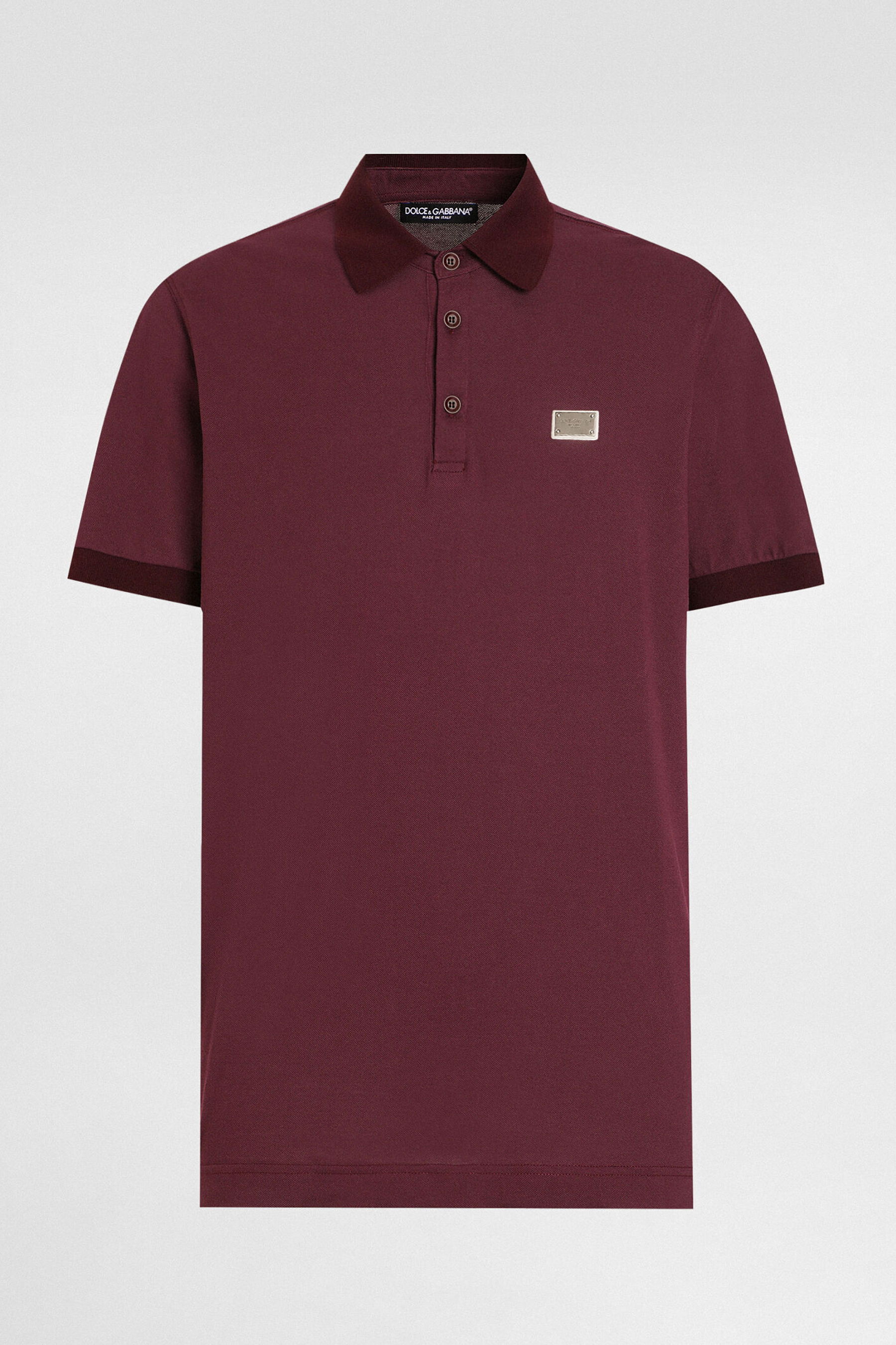 DOLCE & GABBANA Regular Fit Cotton Piqué Polo Shirt