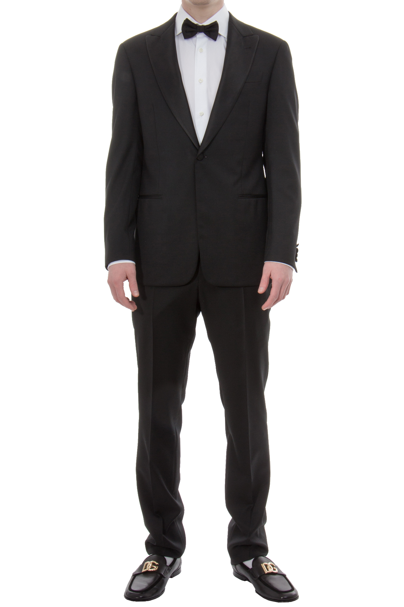 DRESSLER Shaped Fit Wool-Mohair Blend Tuxedo Jacket Stuart