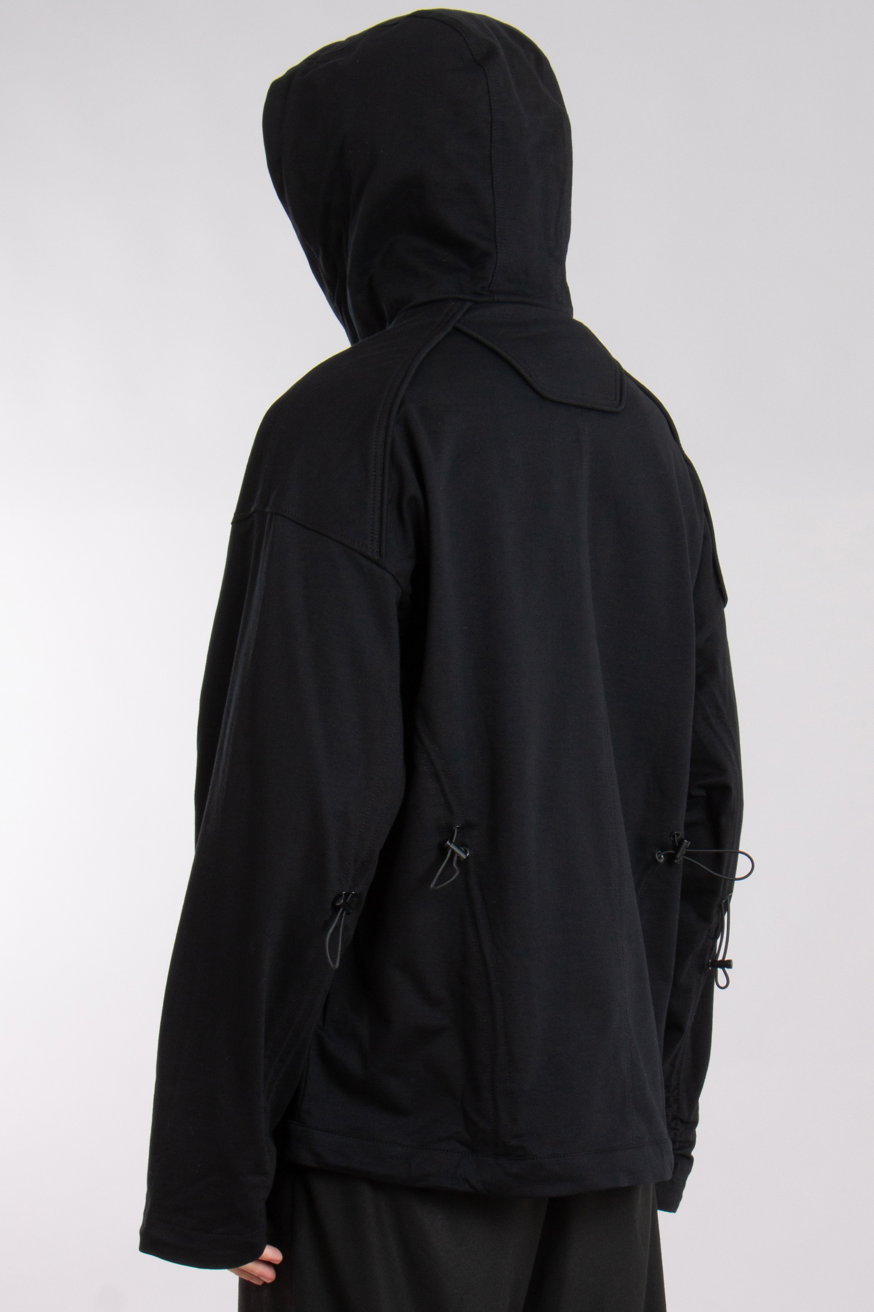 JUUN.J Oversized Drawstring Cotton Hoodie