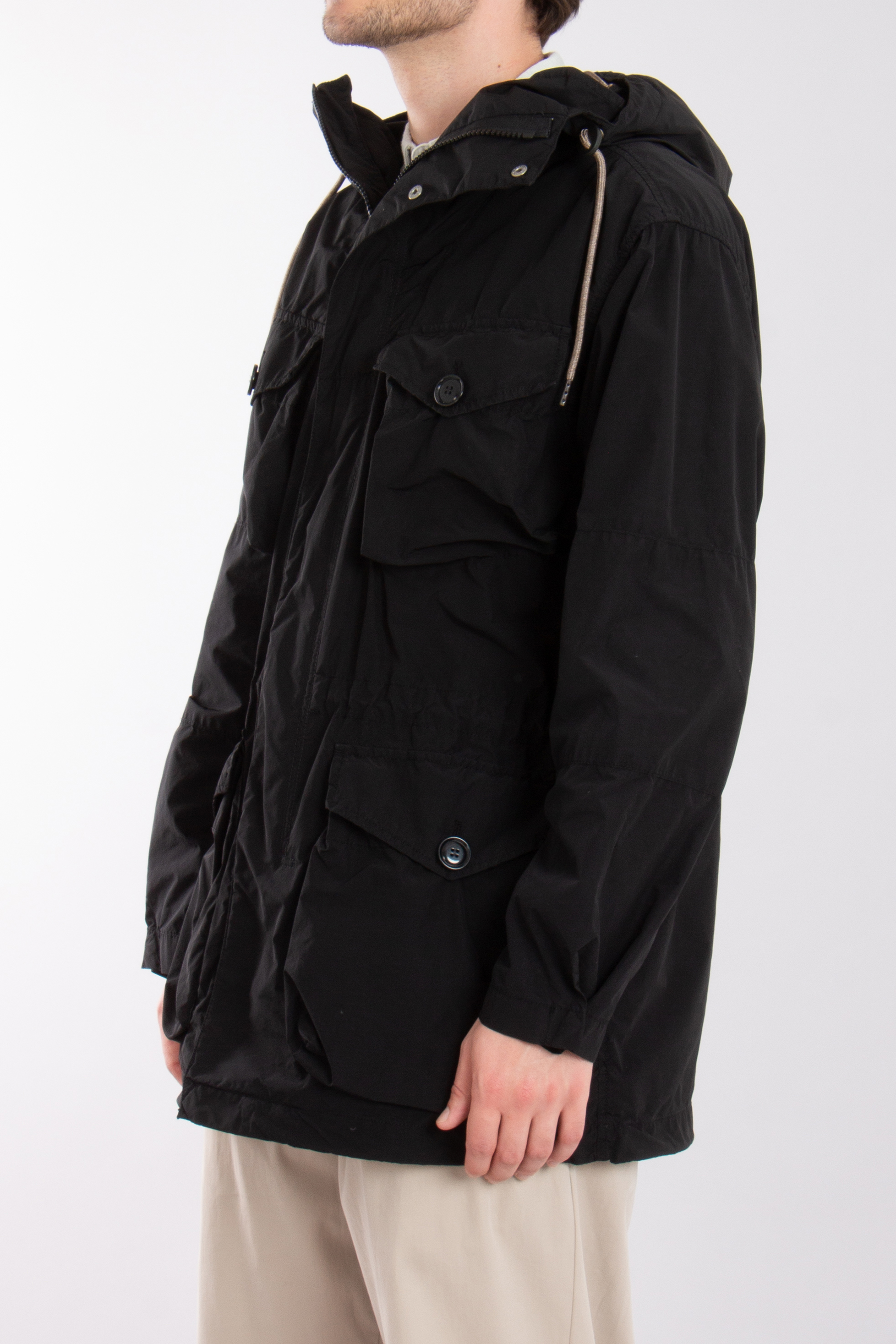 ASPESI Hooded Technical Fabric Parka