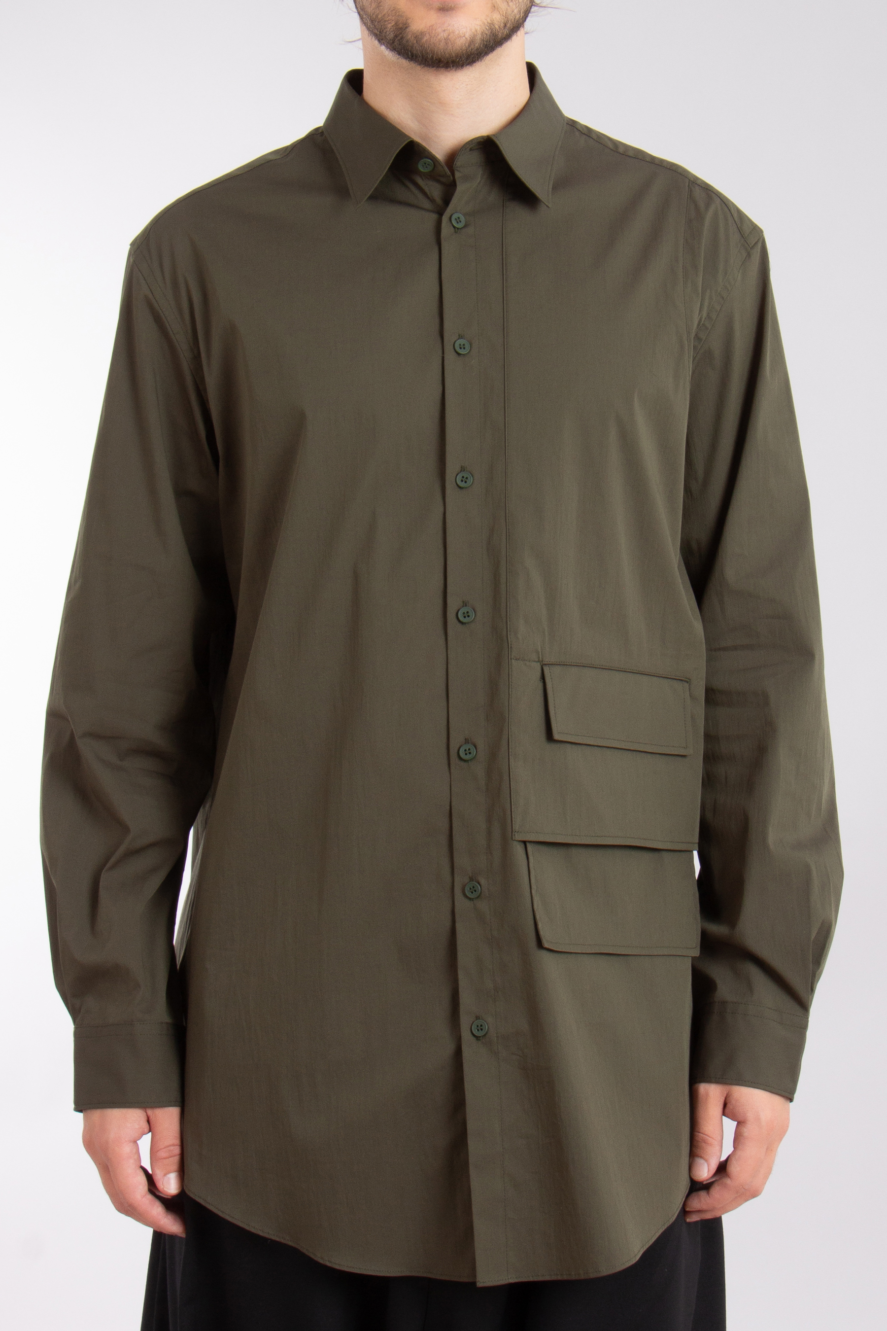 Y-3 Oversized Cotton-Nylon Stretch Overshirt