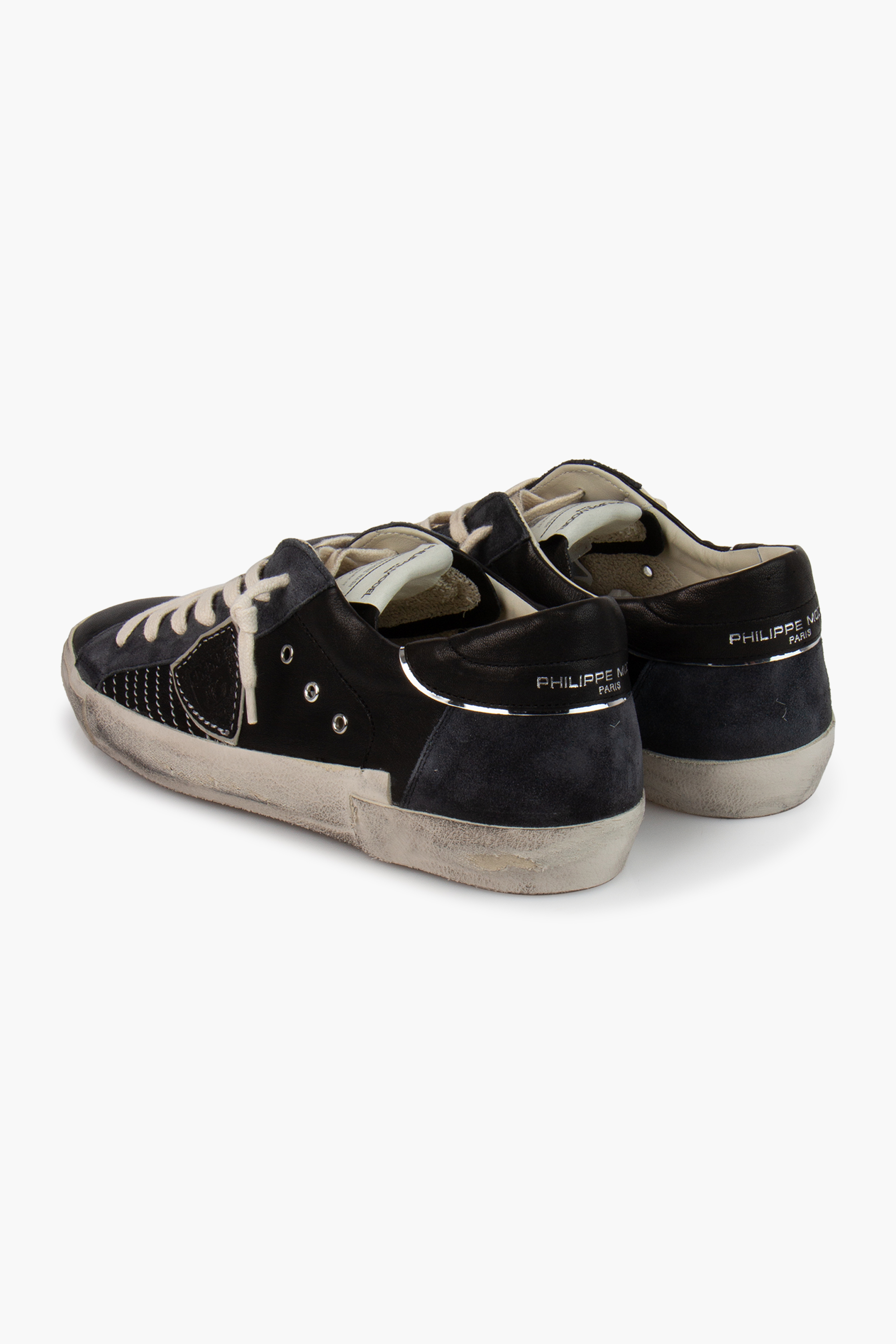 PHILIPPE MODEL Leather & Suede Sneakers Prsx Low