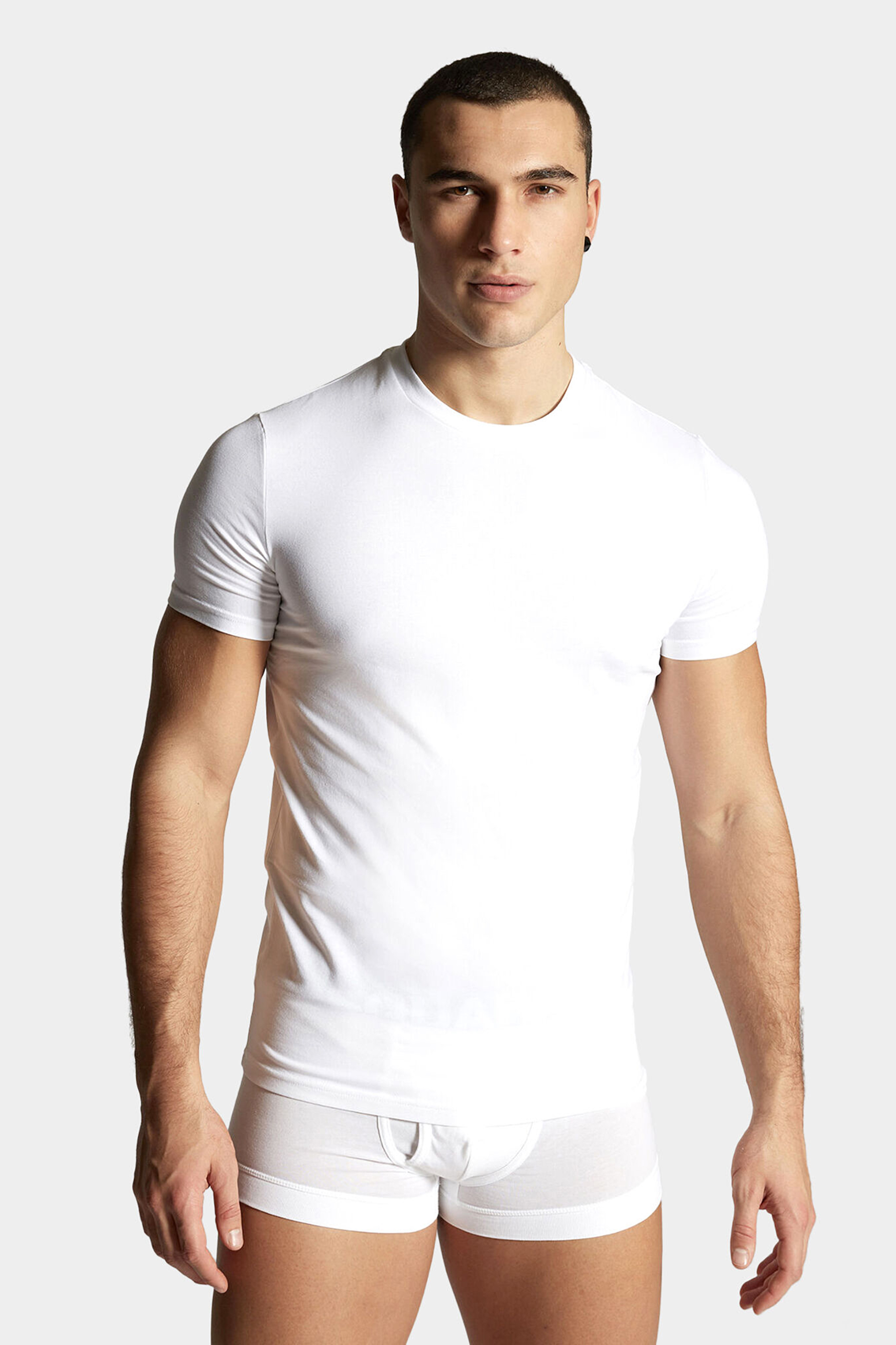 DSQUARED2 2-Pack Cotton Stretch Crew Neck T-Shirt