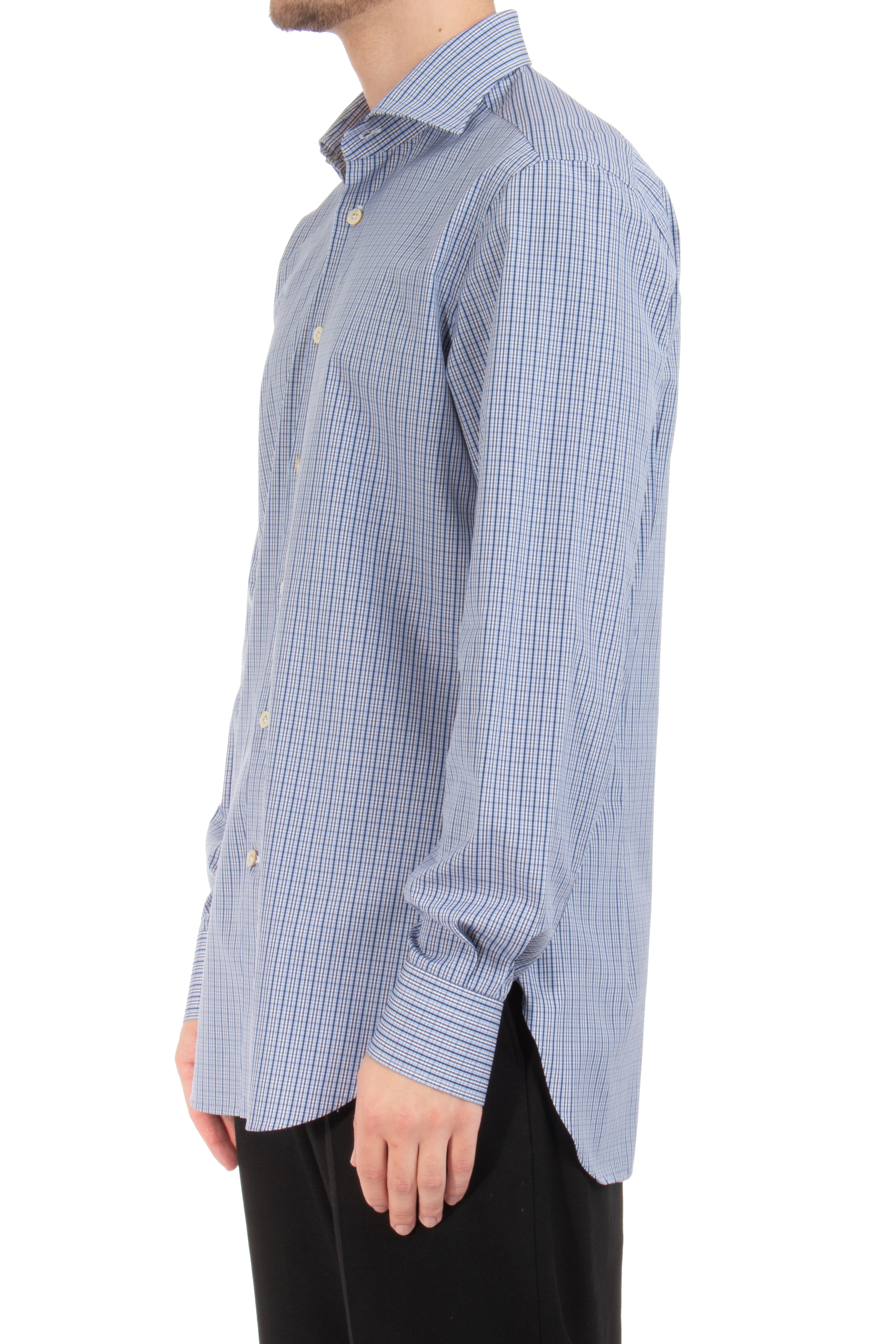 KITON Checked Cotton Shirt