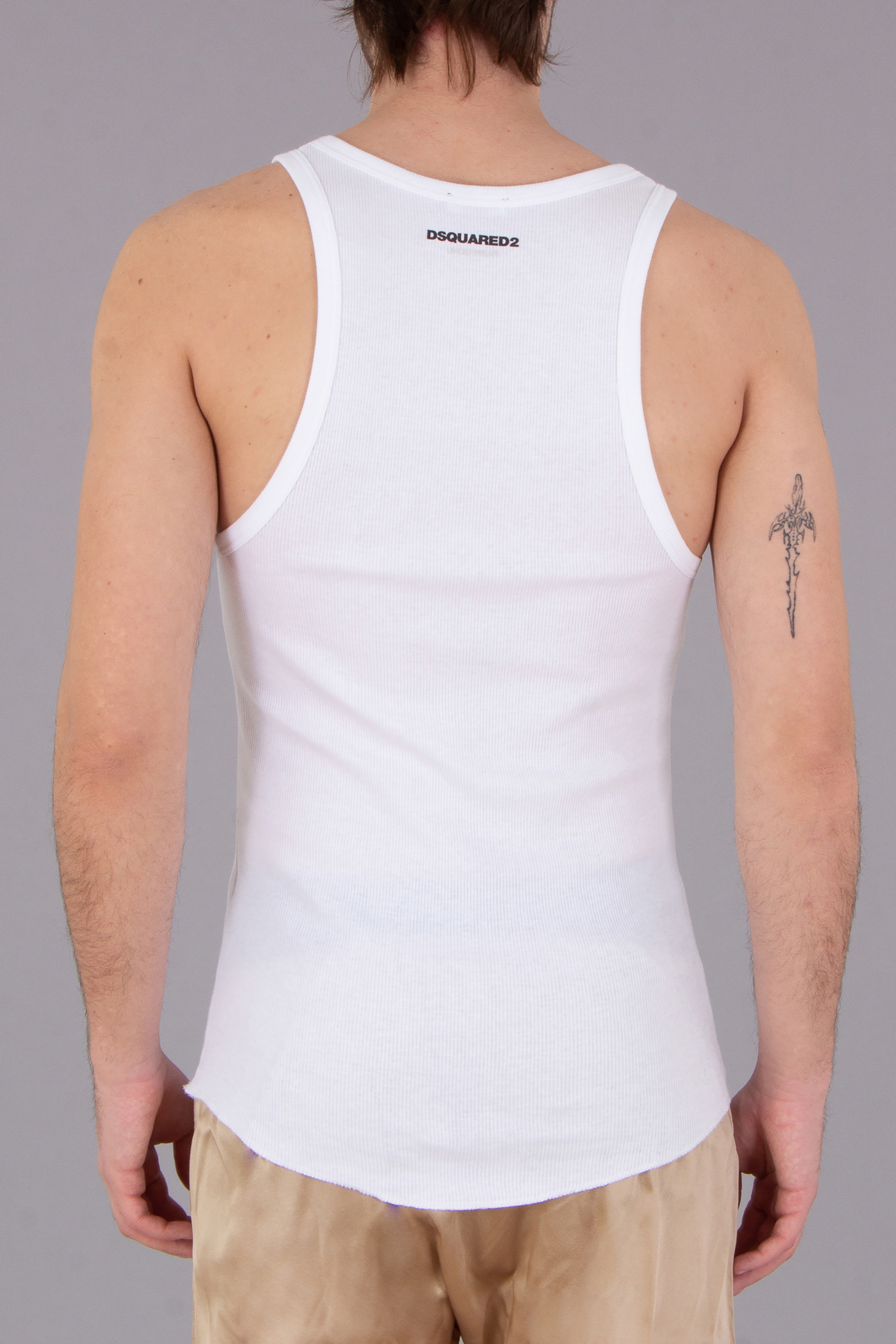 DSQUARED2 2-Pack Cotton Rib Tank Tops