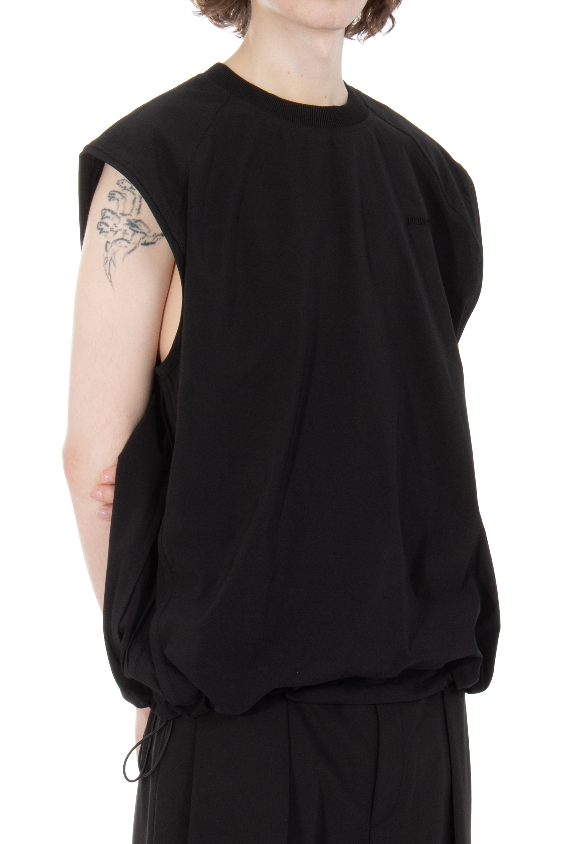 JUUN.J Embroidered Nylon Stretch Tank Top